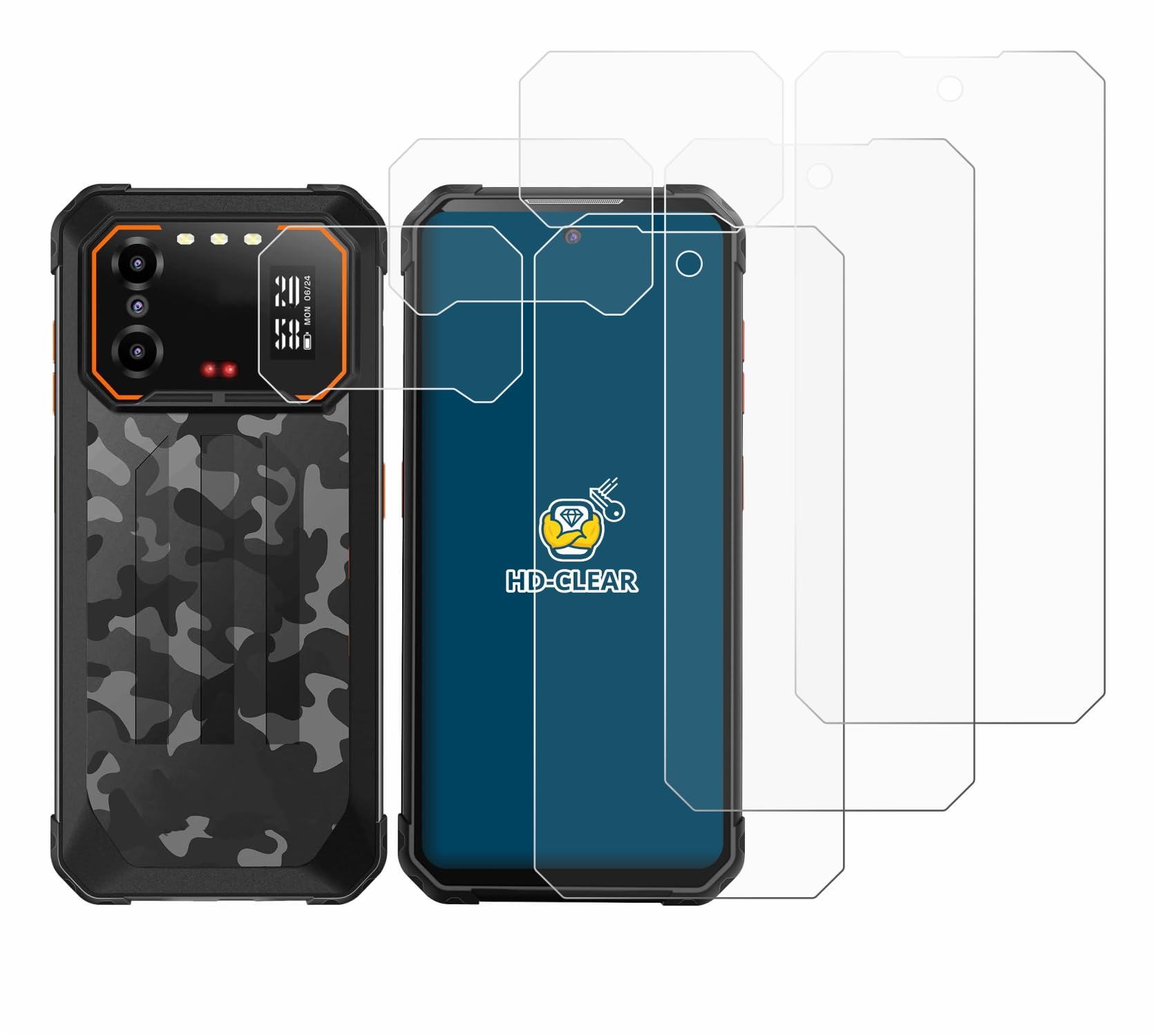 brotect Screen Protector Compatible with iiiF150 B1 Pro (Front+Camera) (6 Pack) - HD-Clear Protection Film