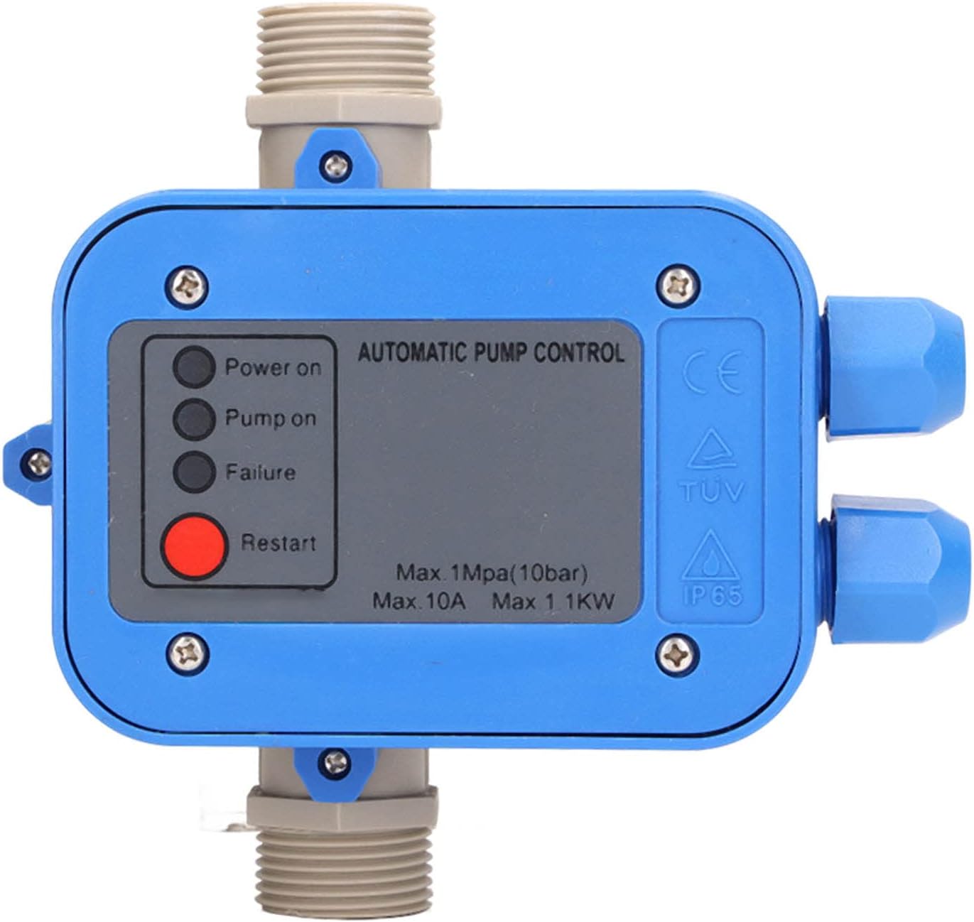 Water Pump Pressure Switch, G1in Interface Size IP65 1.5bar 3.0bar 10A