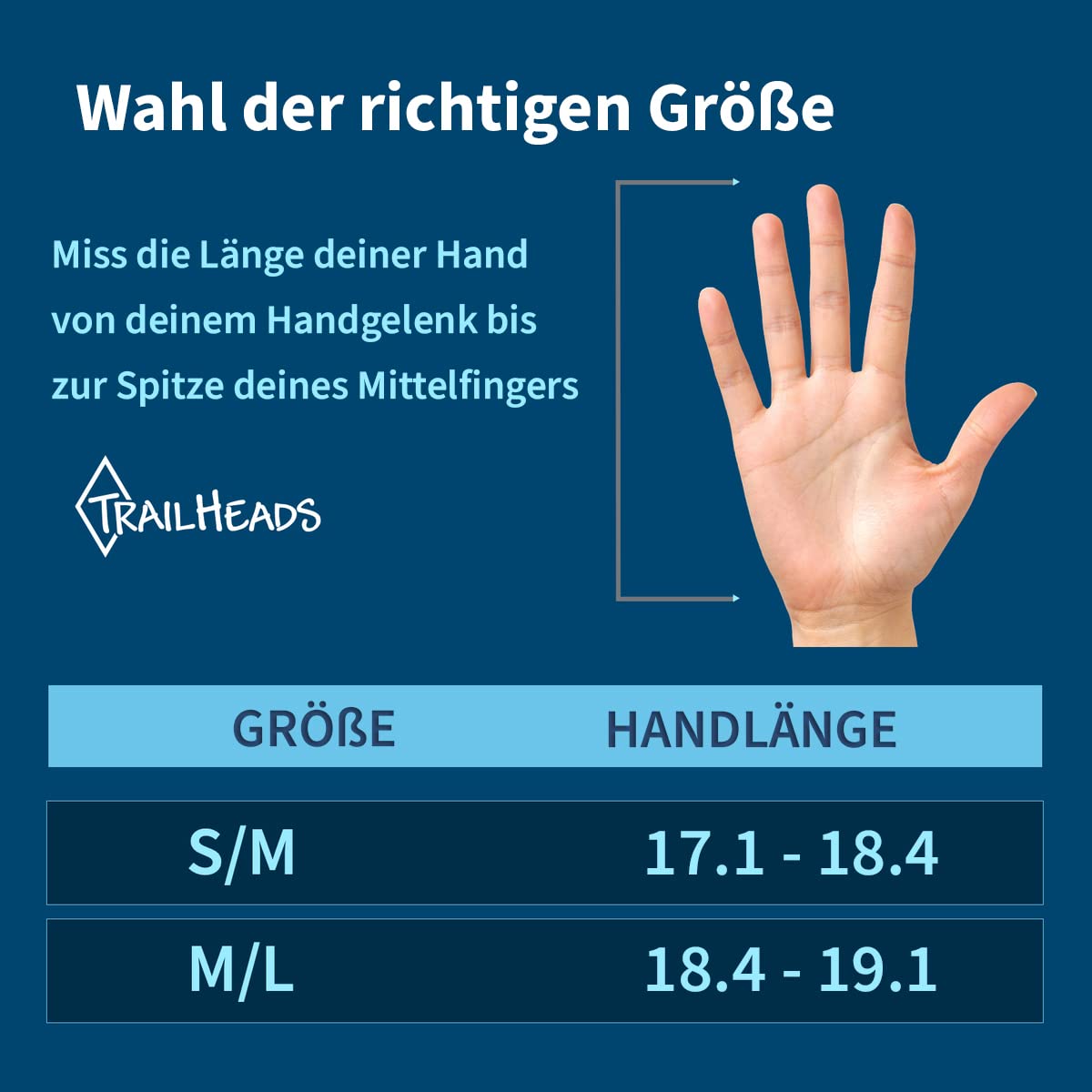 TrailHeads Konvertible Fäustlinge Damen Mit Reißverschluss für den Winter | Laufhandschuhe | Thermohandschuhe | Outdoor Handschuhe - Schwarz