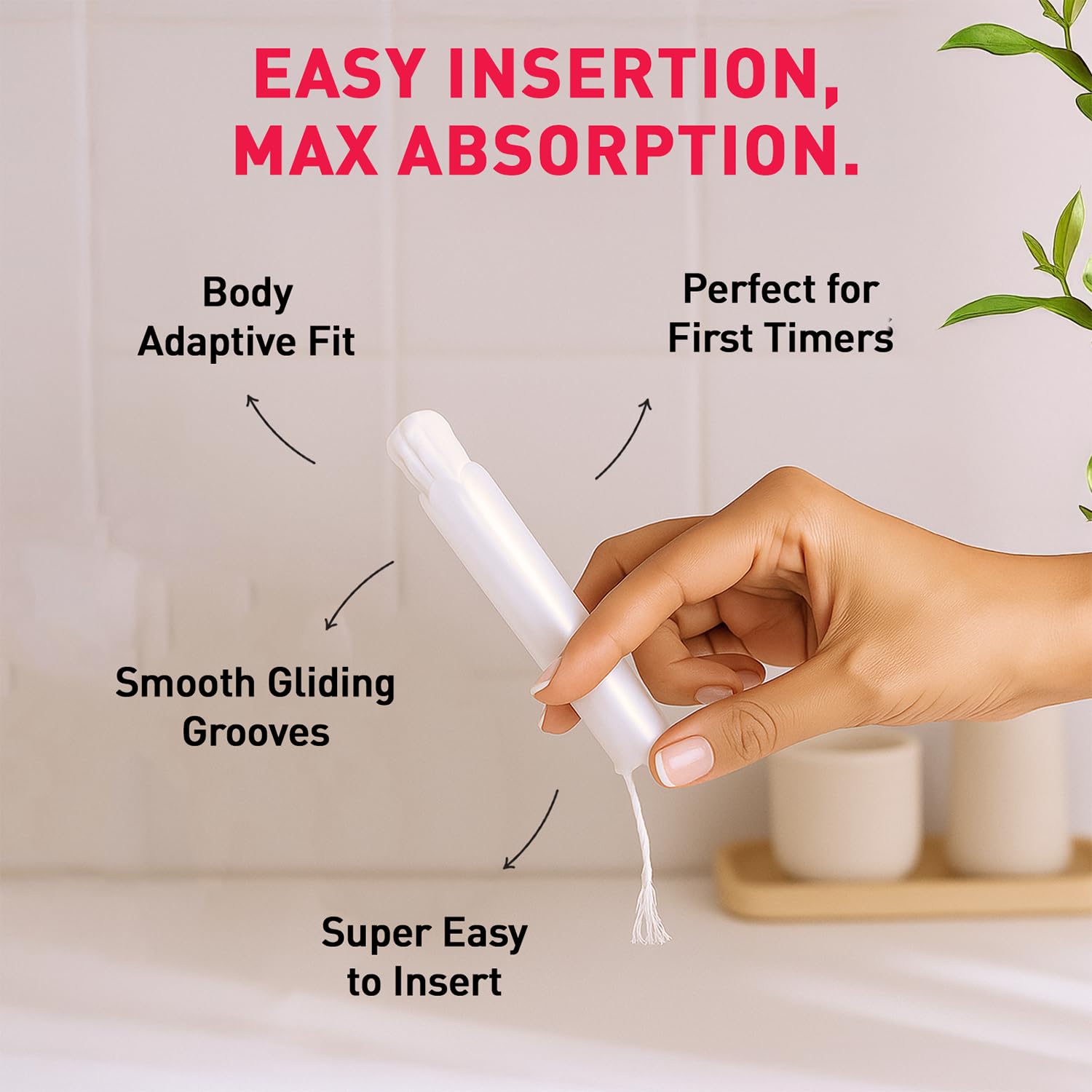 Sirona Period Made Easy Applicator Tampons for Heavy & Super Heavy Flow | 16 Pcs |Biodegradable Tampons | FDA Approved | Ultra Soft & Comfortable | Upto 100% Leak Free | Highly Absorbent Tampon for Rash Free Periods | 1