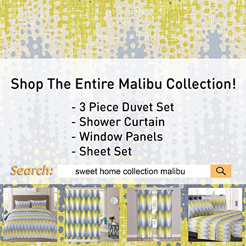 Image of 1500 Supreme Collection Extra Soft Malibu Bright Yellow Blending with Gray Chevron Pattern Sheet Set, Twin- Luxury Bed Sheets Set with Deep Pocket Wrinkle Free Bedding, Twin