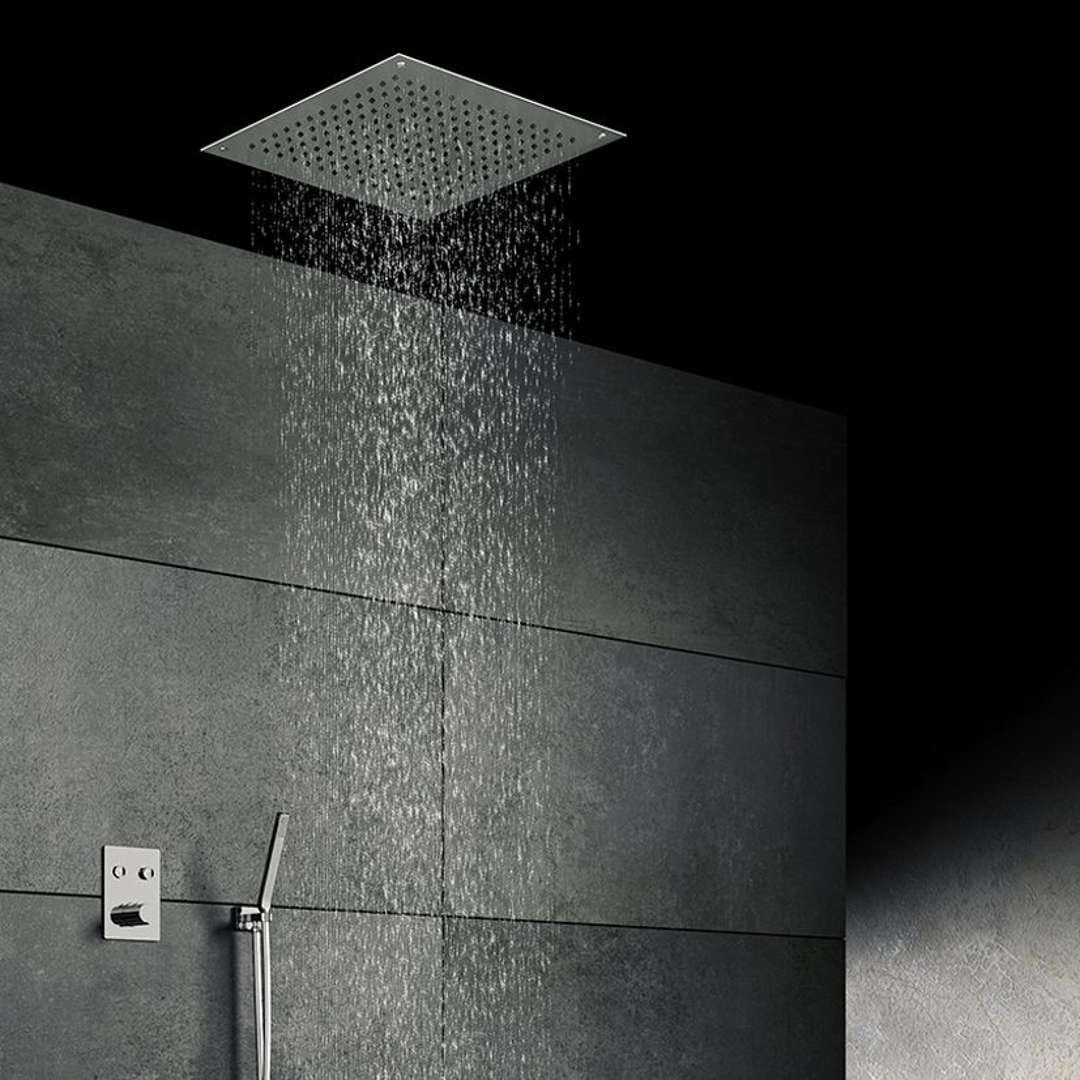 Ducha mural Steinberg Relax Rain, montaje empotrado en el techo, Easy-Clean, 550x550mm, 39065, Color: Chrome