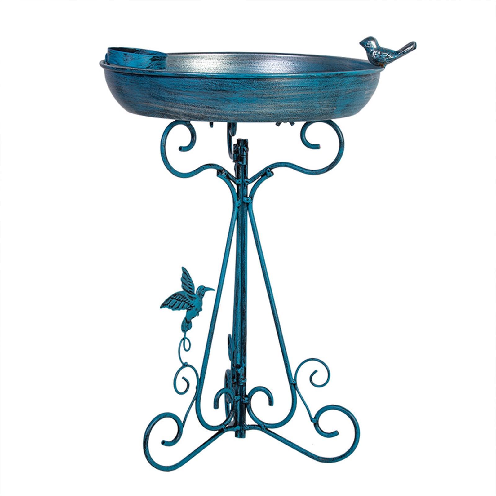 perfk Mangiatoia per Uccelli, capacità, Resistente alle intemperie, Accessorio da Giardino, Decorazione in Metallo per Esterni, per Bambini