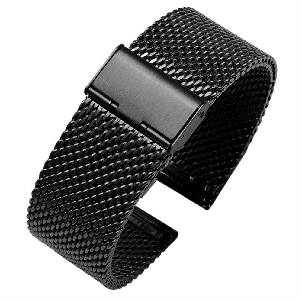 Banda de reloj universal con pulsera correa de la muñeca de 22mm resistente al agua 5