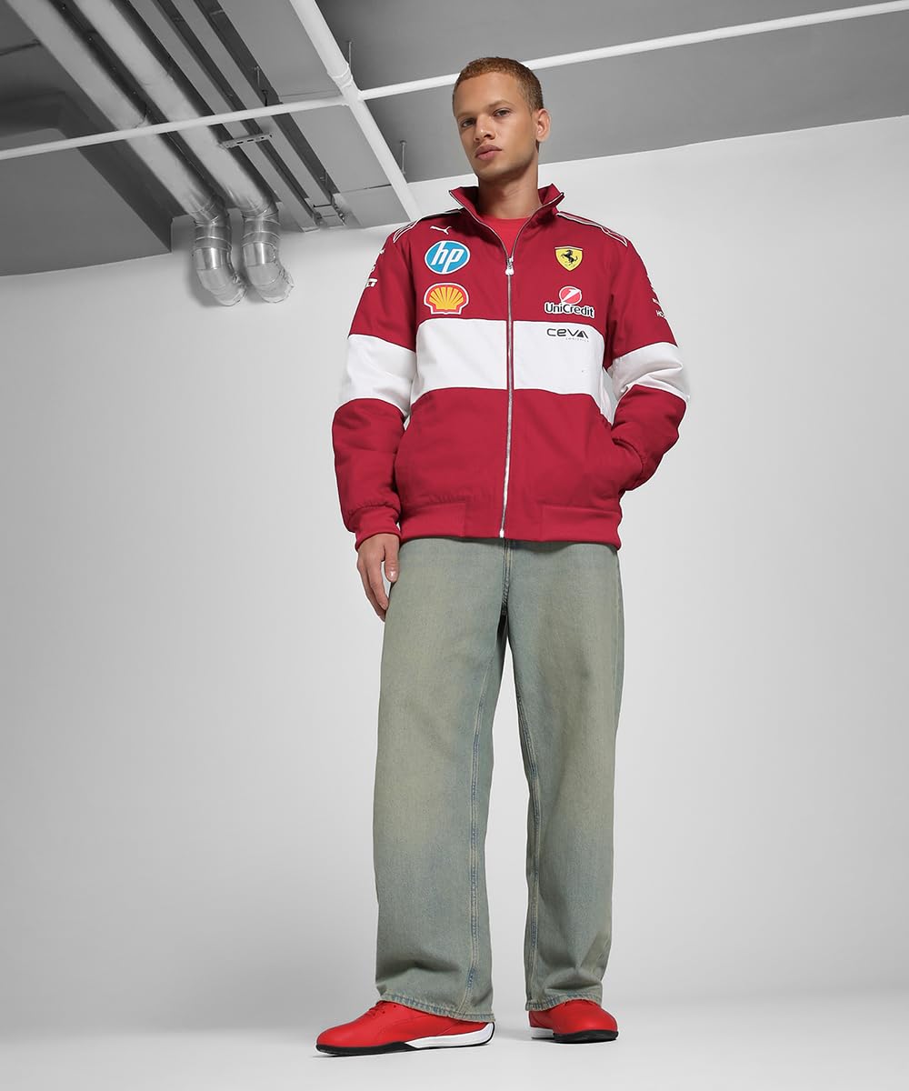 PUMA Scuderia Ferrari F1 Giacca Vintage Racing Team 2025 - Rosso