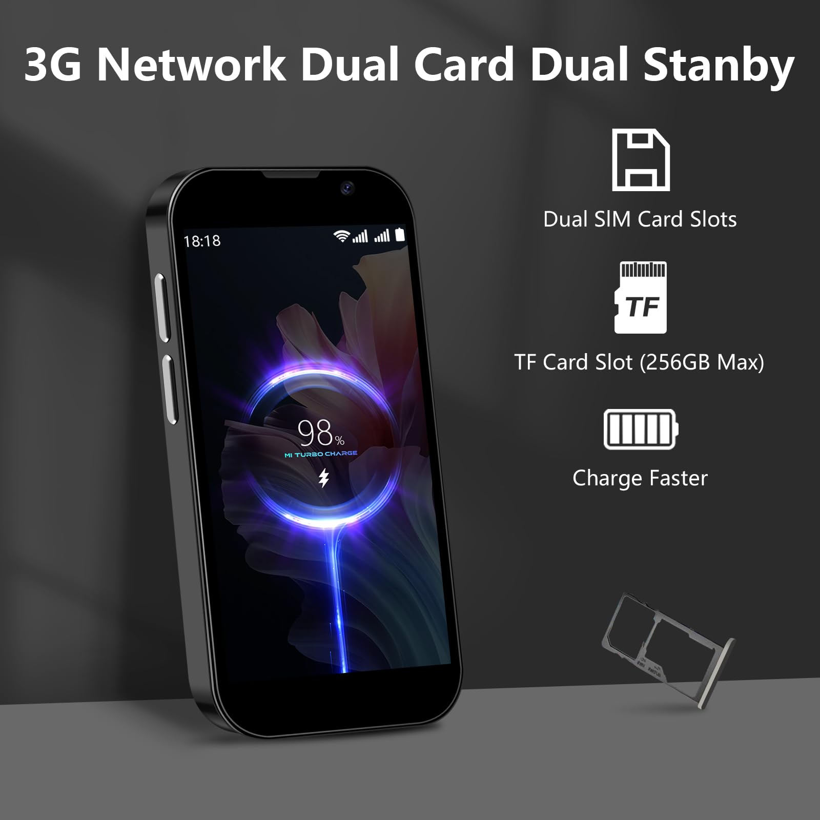 SOYES Mini Smart Phone 3.0インチ 3G対応 61k9dc6-3DL._AC_UL210_SR210,