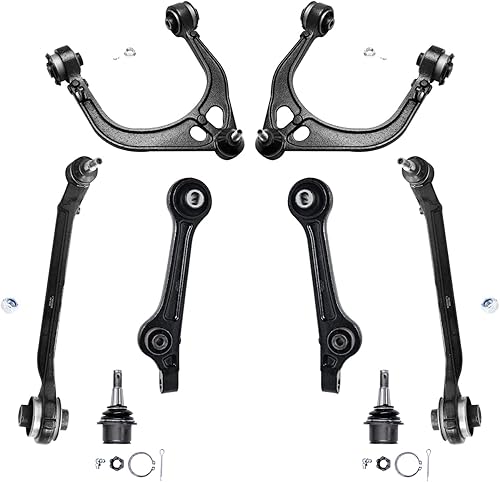 Miniatura 98 de Detroit Axle - Kit de suspensión frontal de 8 piezas para Chevy Aveo Aveo5 Pontiac G3 Wave Wave5 Suzuki Swift+ 2 brazos de control inferiores con