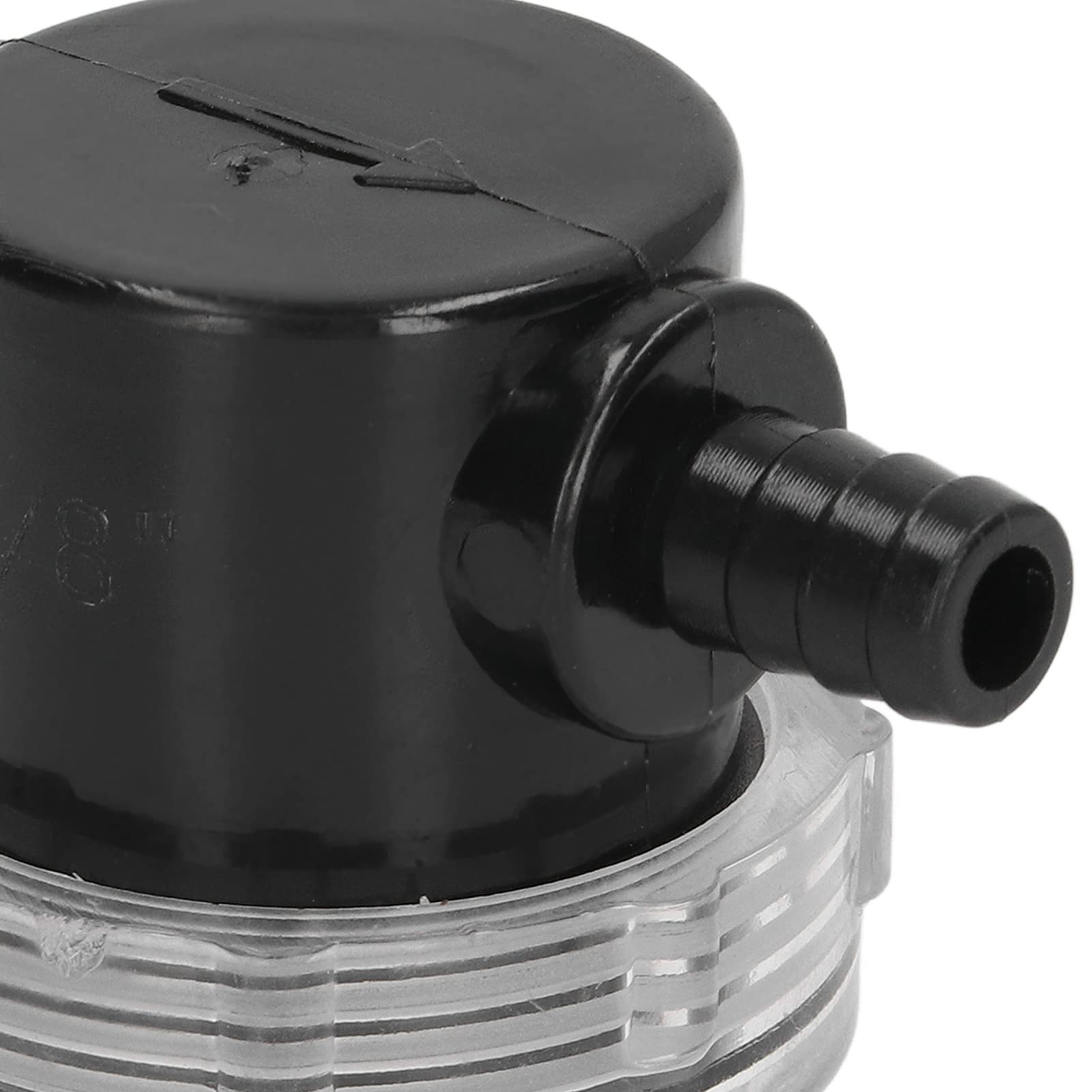 Filtro Pompa da 3/8 Pollici 1/2 Pollici Filtro Pompa DC 12V, Filtro Pompa Acqua in Linea Stainer Barb ABS Uscita 3/8 Pollici 1/2 Pollici per Pompe DC 12V 80 PSI