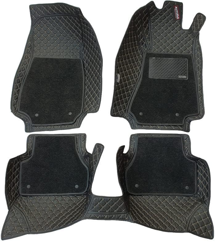 Image of 7D Black Car Mat for KIA SELTOS
