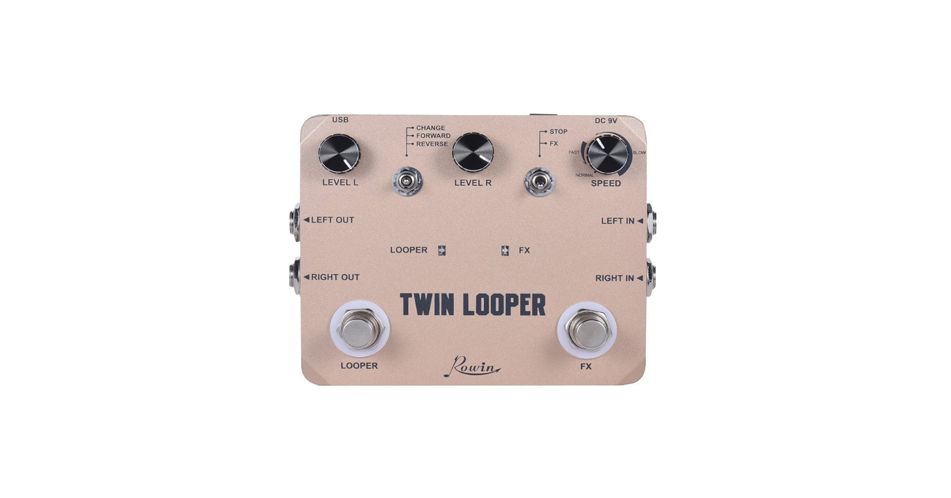 Amazon.com: Rowin Twin Looper Station Electric Guitar Effect