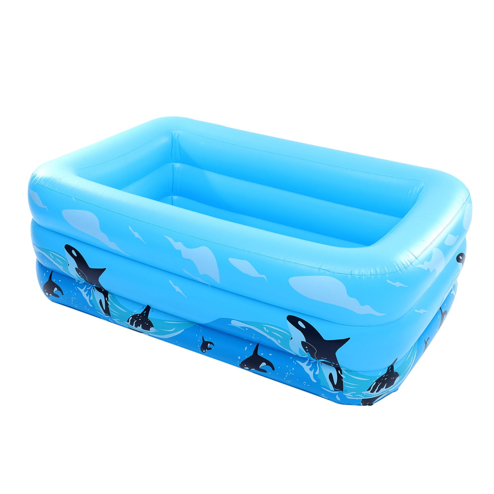 KOMBIUDA Piscina Gonfiabile Per Design Orca Gioco Acquatico Per Interni Ed Esterni Facile Da Trasportare e Riporre Per Feste Estive e Relax