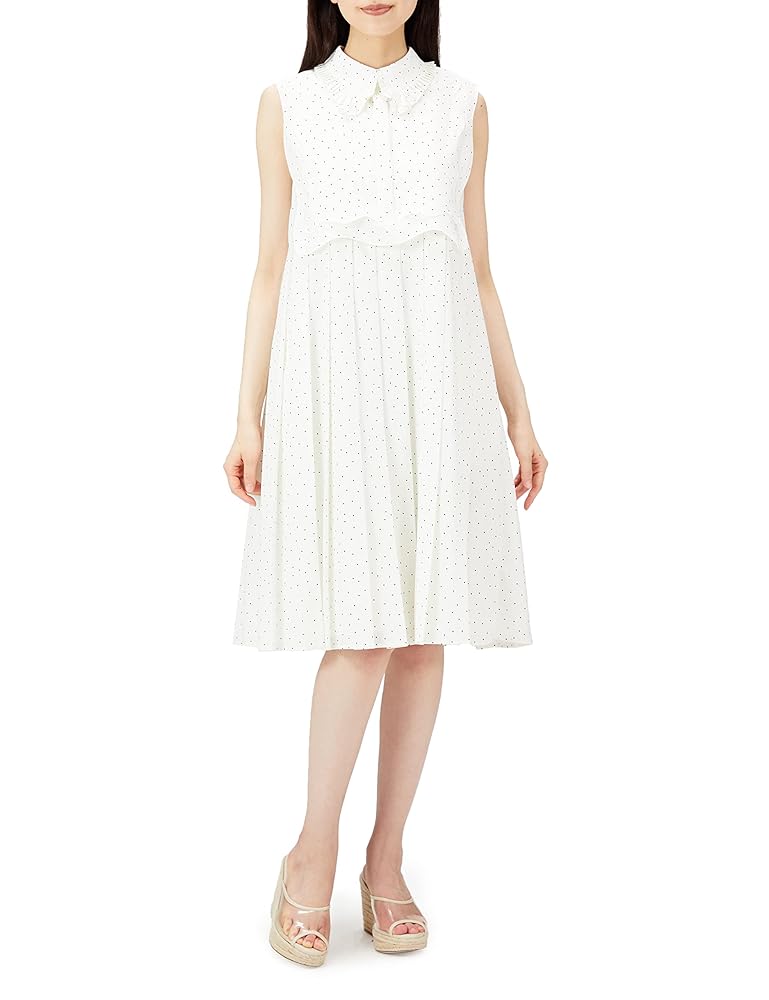 【新品タグ付き】セルフォード　Aラインプリーツワンピース　38サイズ Amazon.co.jp: [セルフォード] Aラインプリーツワンピース