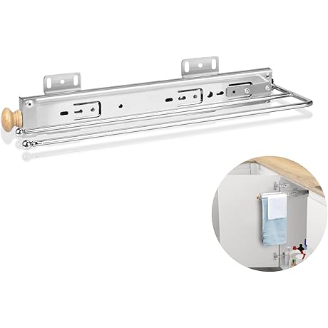 2-Prong Pull Out Pants Rack Under Cabinet - Keep Pants Neat and Accessible