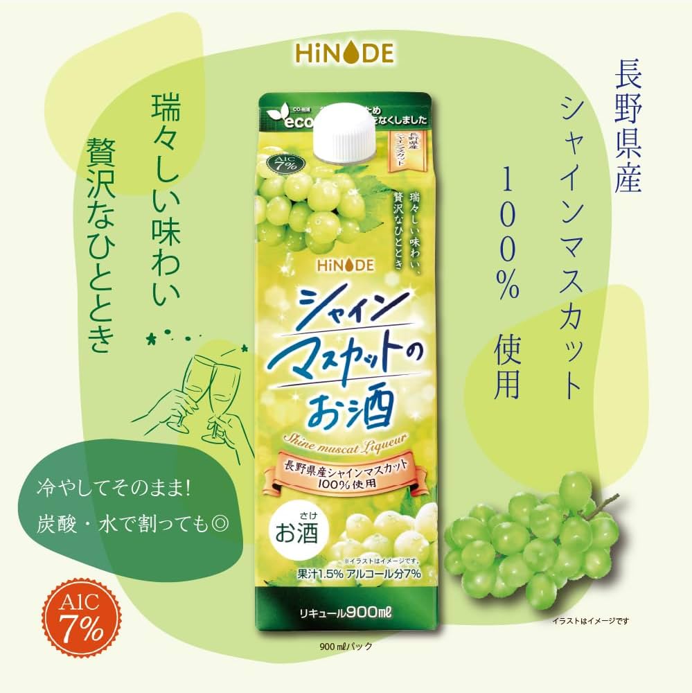 シャイン大好きさん専用 Amazon.co.jp: HiNODE シャインマスカットのお酒[国産果実リキュール