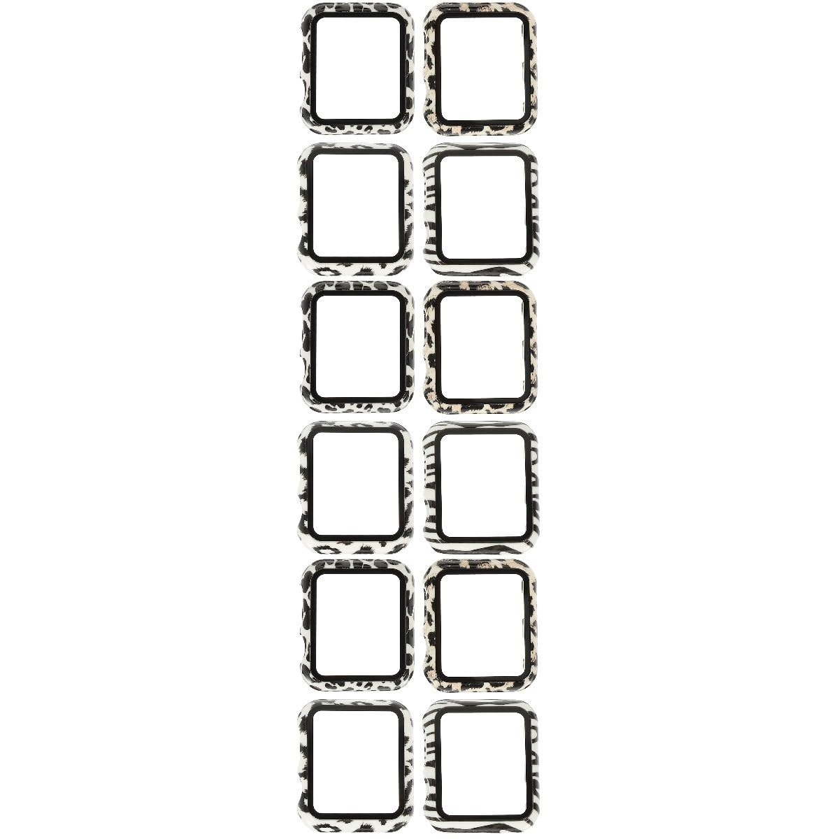 Mikikit 12pièces Coque De Résistante Aux Rayures pour Montre Compatible avec Motifs Modernes Et Élégants Complète La Poussière Et