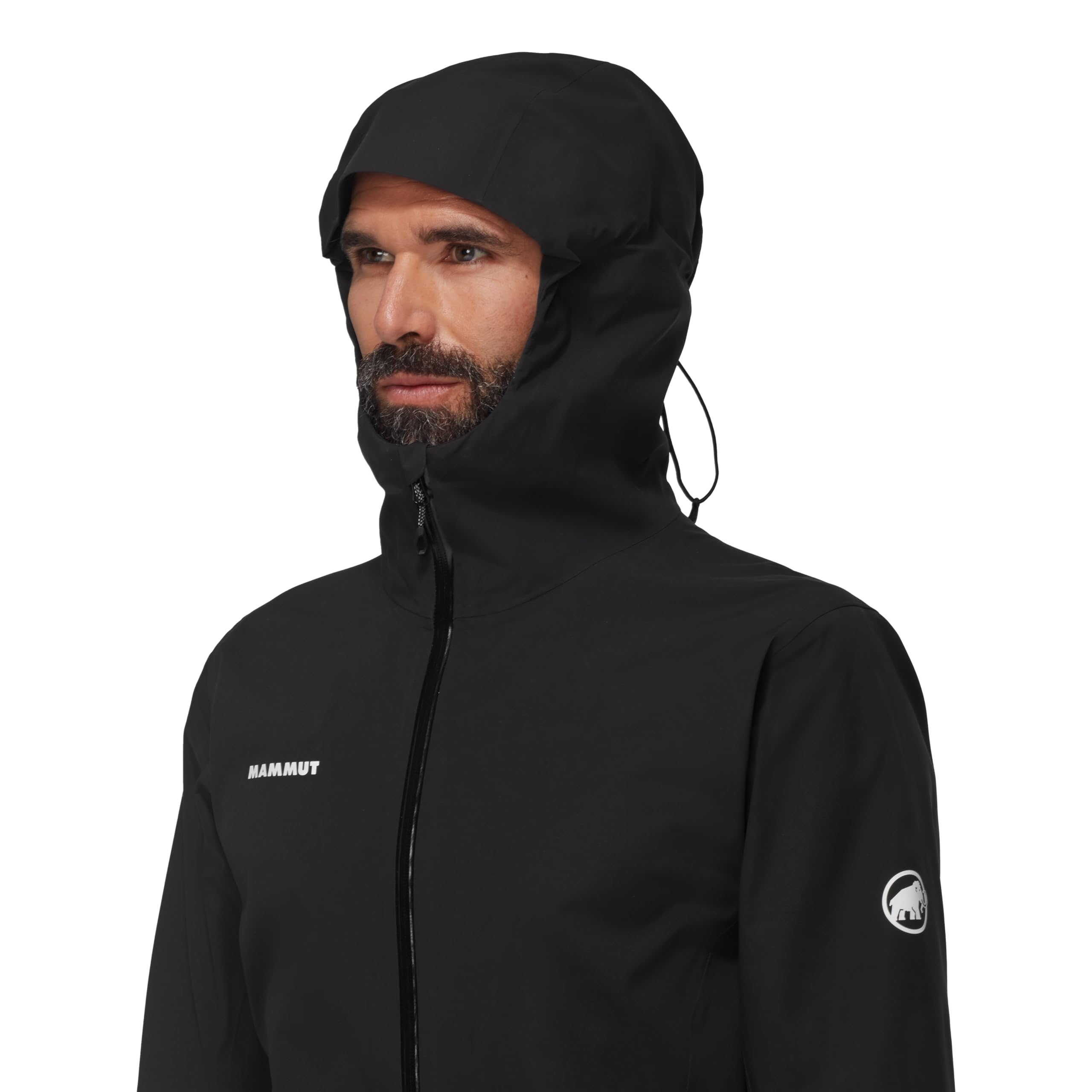 Mammut Linard Guide HS Hooded Jacket Men Herren Hardshell Wanderjacke Black/deep Teal blau