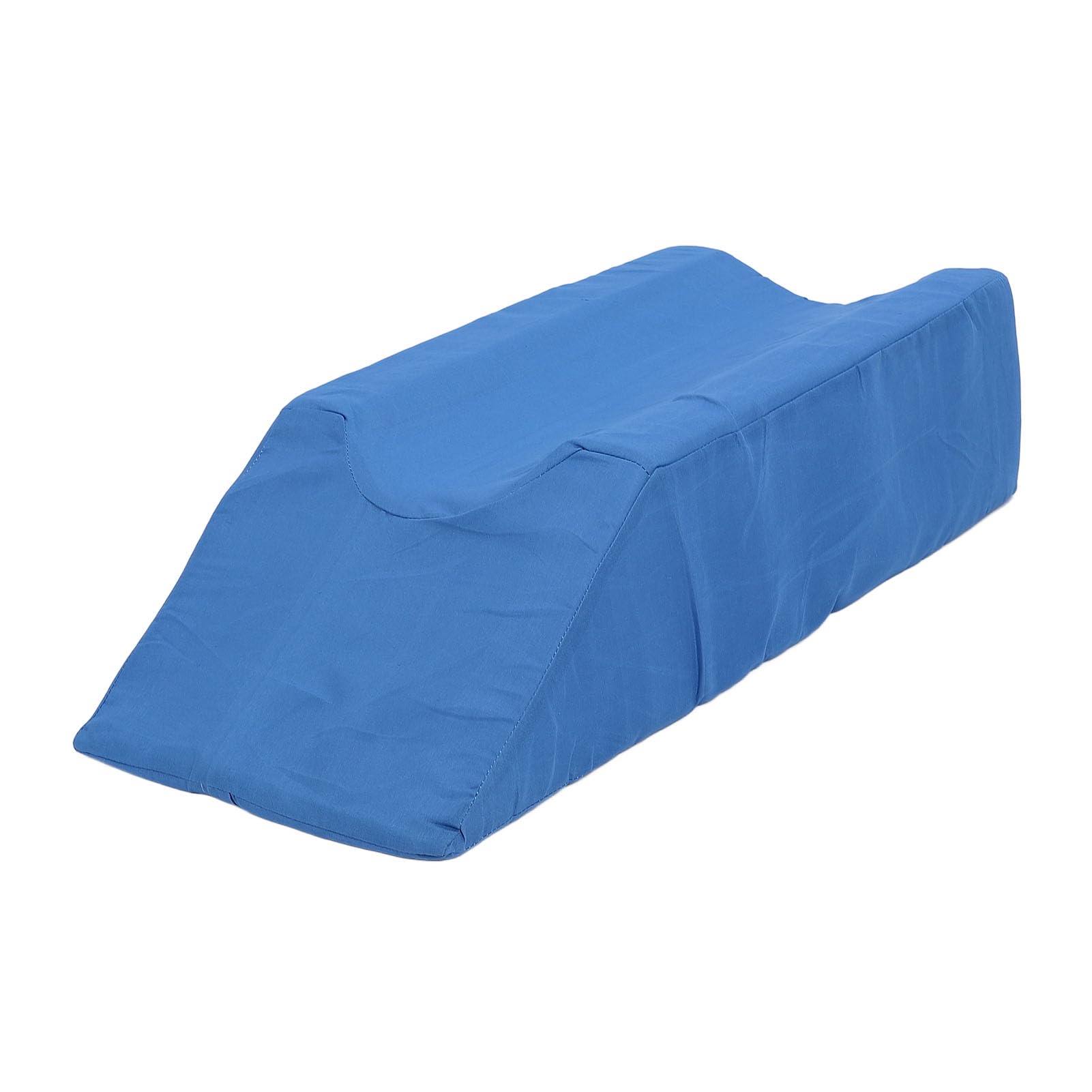 Pilipane Almohada de elevación de piernas, cojín ergonómico de espuma de alta densidad con diseño en forma de U para recuperación del sueño y alivio del dolor, azul, 59x28x15cm