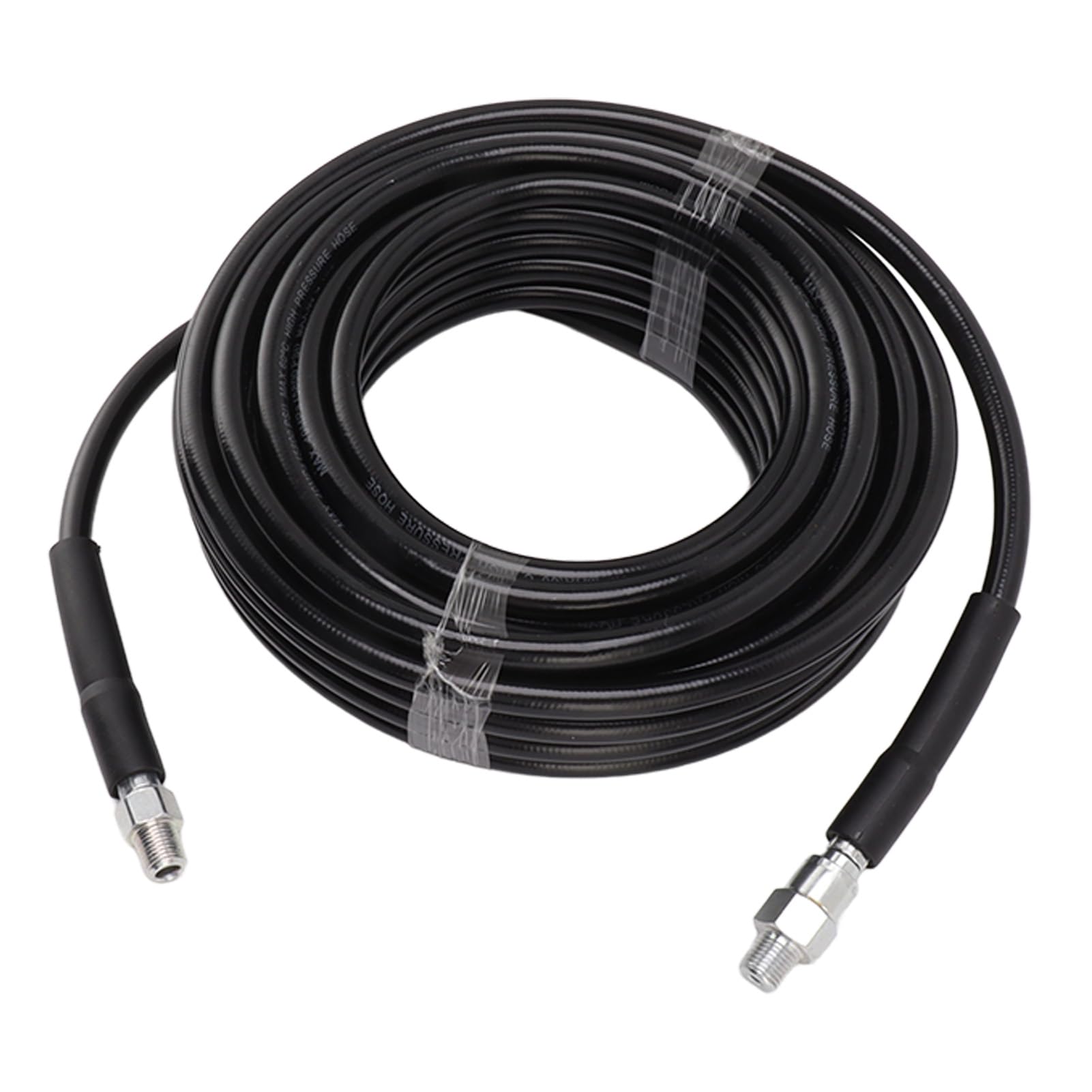 Kit de Desatascador de Alcantarillado, Kit de Boquillas M22 1/4 Inch, Manguera de Alta Presión 15 Metros para Limpieza de Desagües, Baños, Tuberías, Conectores Rápidos de