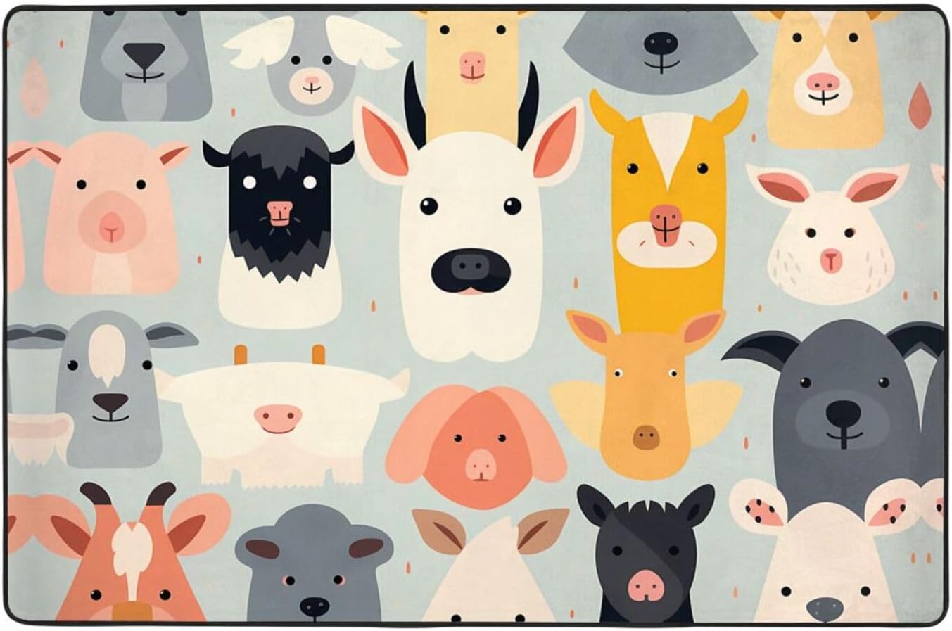 Children's Animation Picture Anti-Slip Floor mat Carpet Rug 72"x48" for Living Room Office Coffee Table Bed Balcony