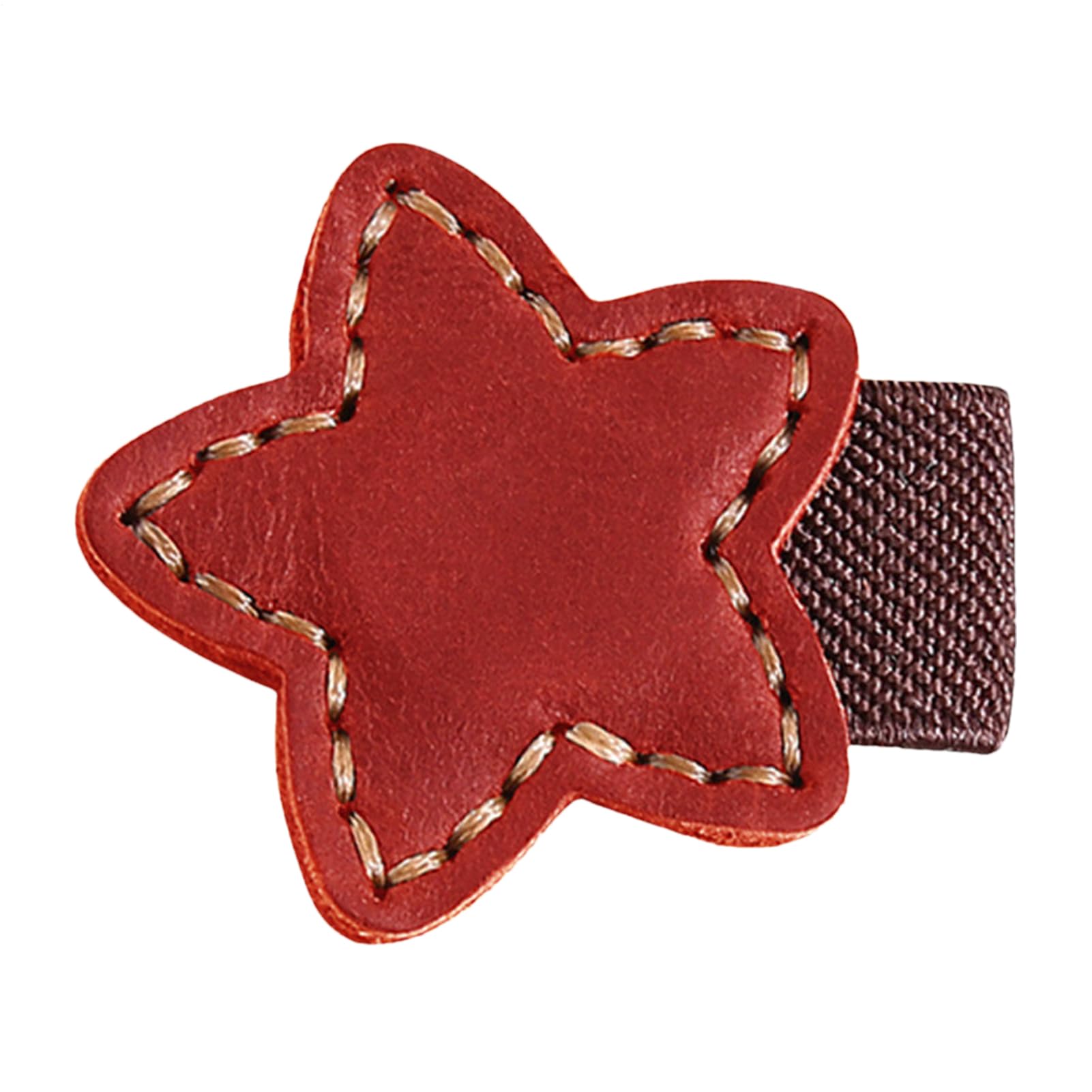 Leather Bookmark Magnet - Pentagram Mark Magnetic Bookmark,Handmade Retro Magnet Book Page Holder, Book Marker Clip for Lover Readers Women Kids