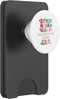 In My Merry and Jolly Airline Gate Agent Era Christmas PopSockets PopWallet for MagSafe