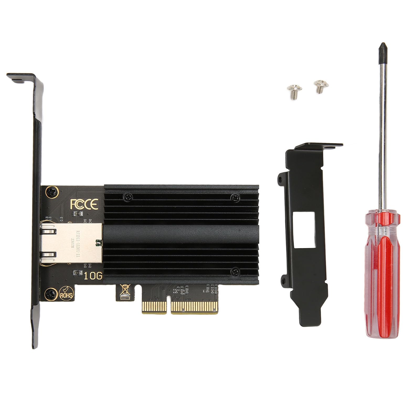 Scheda di Lavoro Scheda PCIe 10GScheda A10G Convergente Ethernet, PCIe A Porta Singola 10G AQC113C Convergente Ethernet Multifunzionale A per Barra Internet da Ufficio