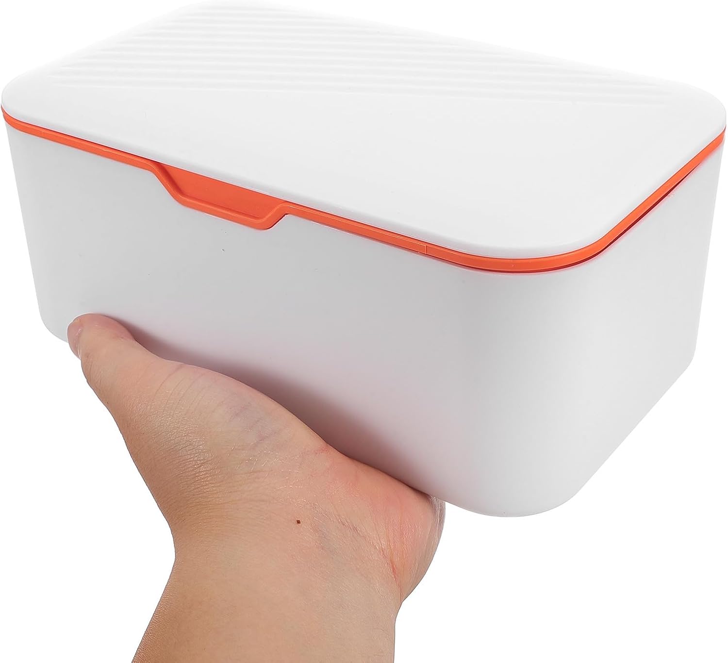 2pcs Portable Wet Tissue Case with Lid, Sealed Moisture Retention Wipes Dispenser Made of Sturdy Pp, Small Organizer Box for Bathroom and Room the House