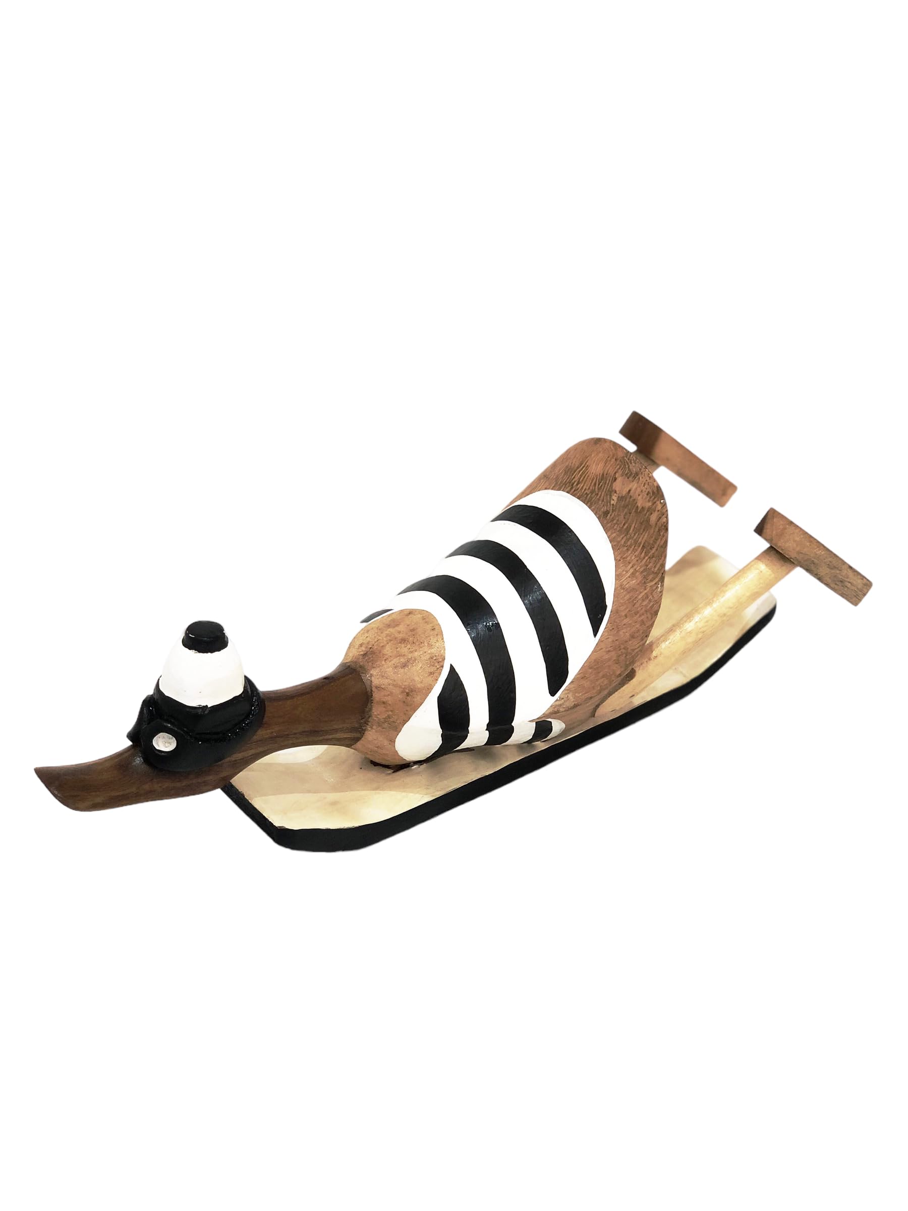 Wooden Surfer Duck Ornament Sports Ducks