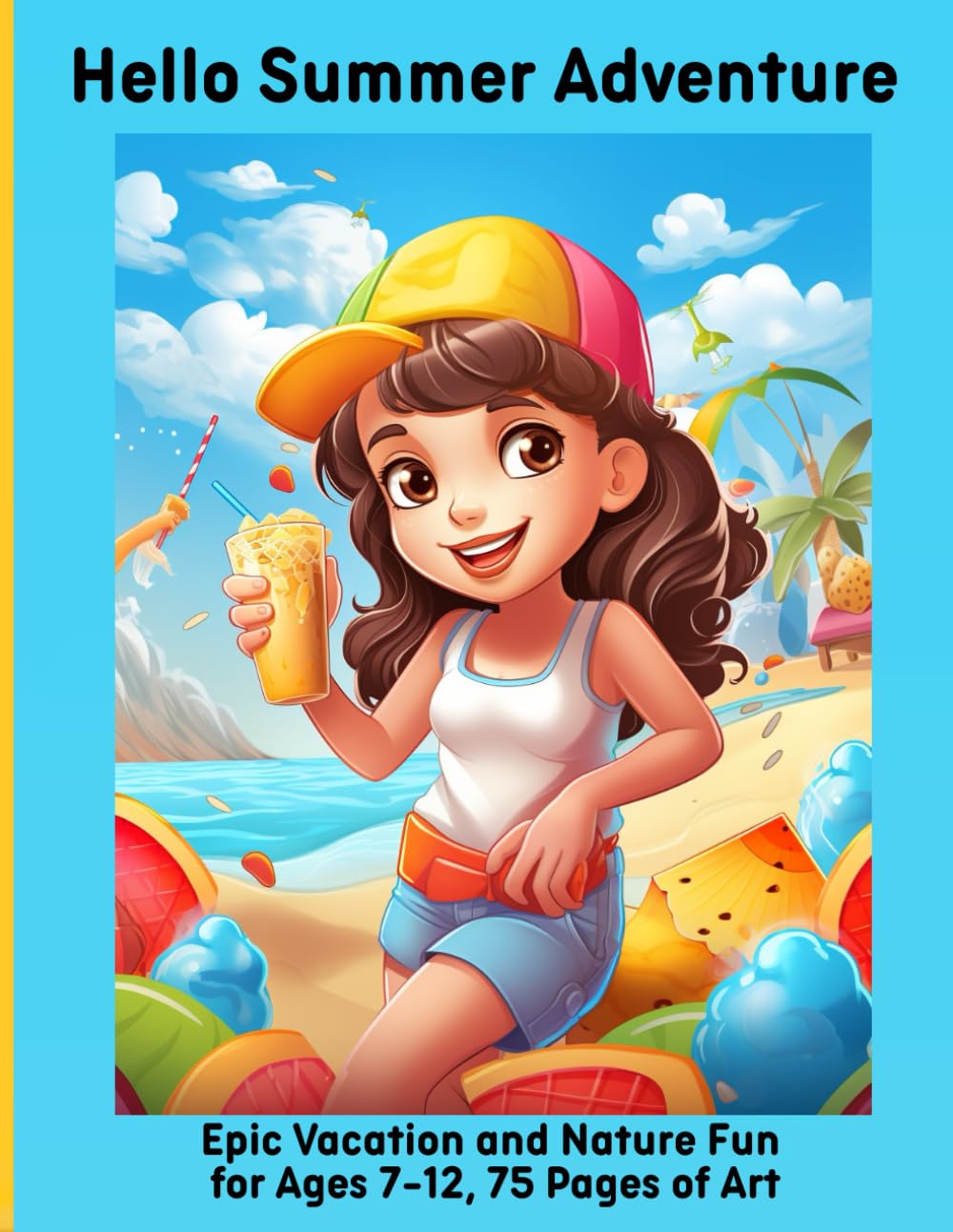 Hello Summer Adventure: Epic Vacation and Nature Fun for Ages 7-12, 75 Pages of Art