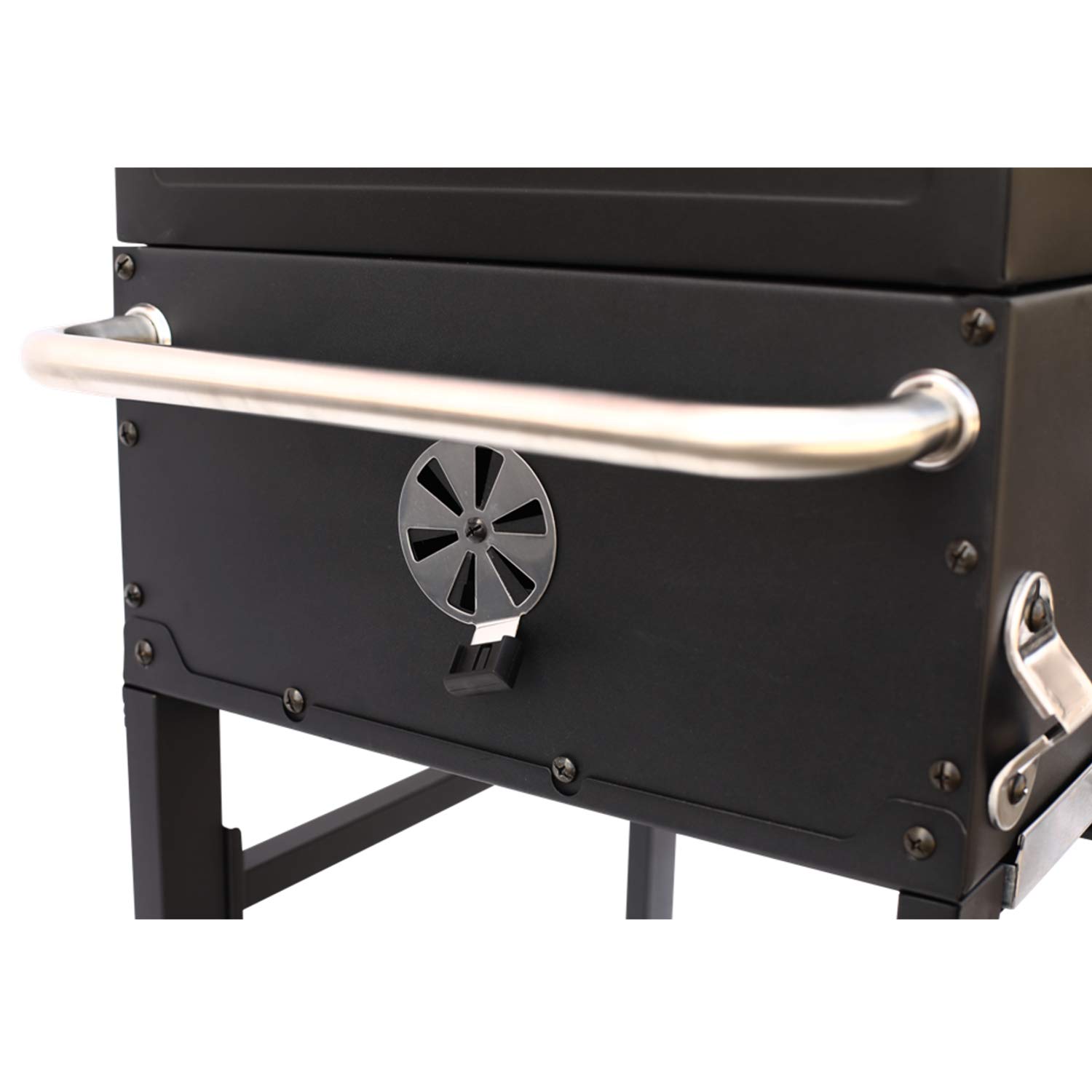 Grillchef Comfort Basic grill na kółkach, grill na węgiel drzewny na 2 kółkach, wskaźnik temperatury dla ok. 10 osób