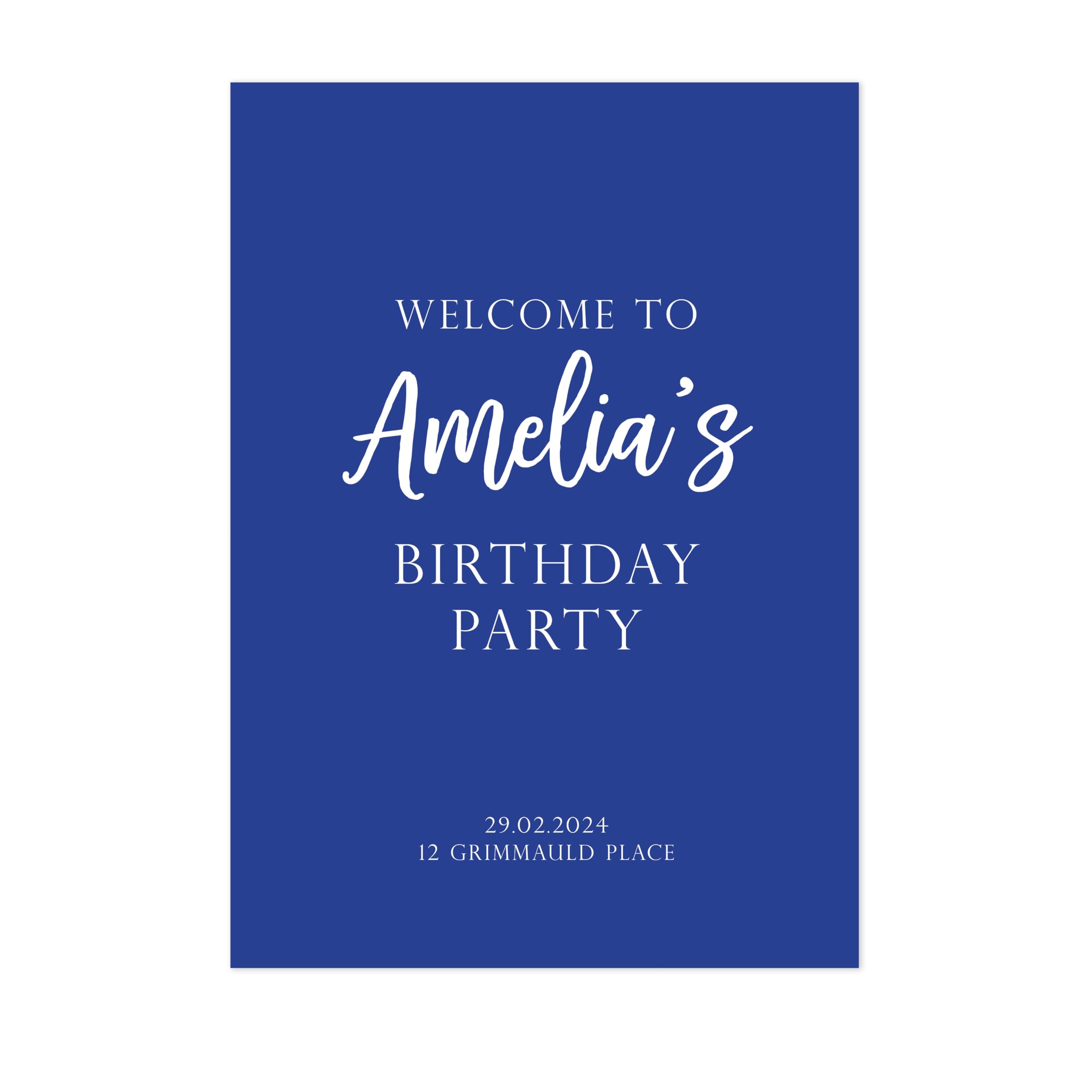 Manta Makes Hen party accessories classy hen party sign with optional stand,hen do accessories or hen party decorations,bride to be hen do decorations,bride to be decorations (Cobalt, A3)
