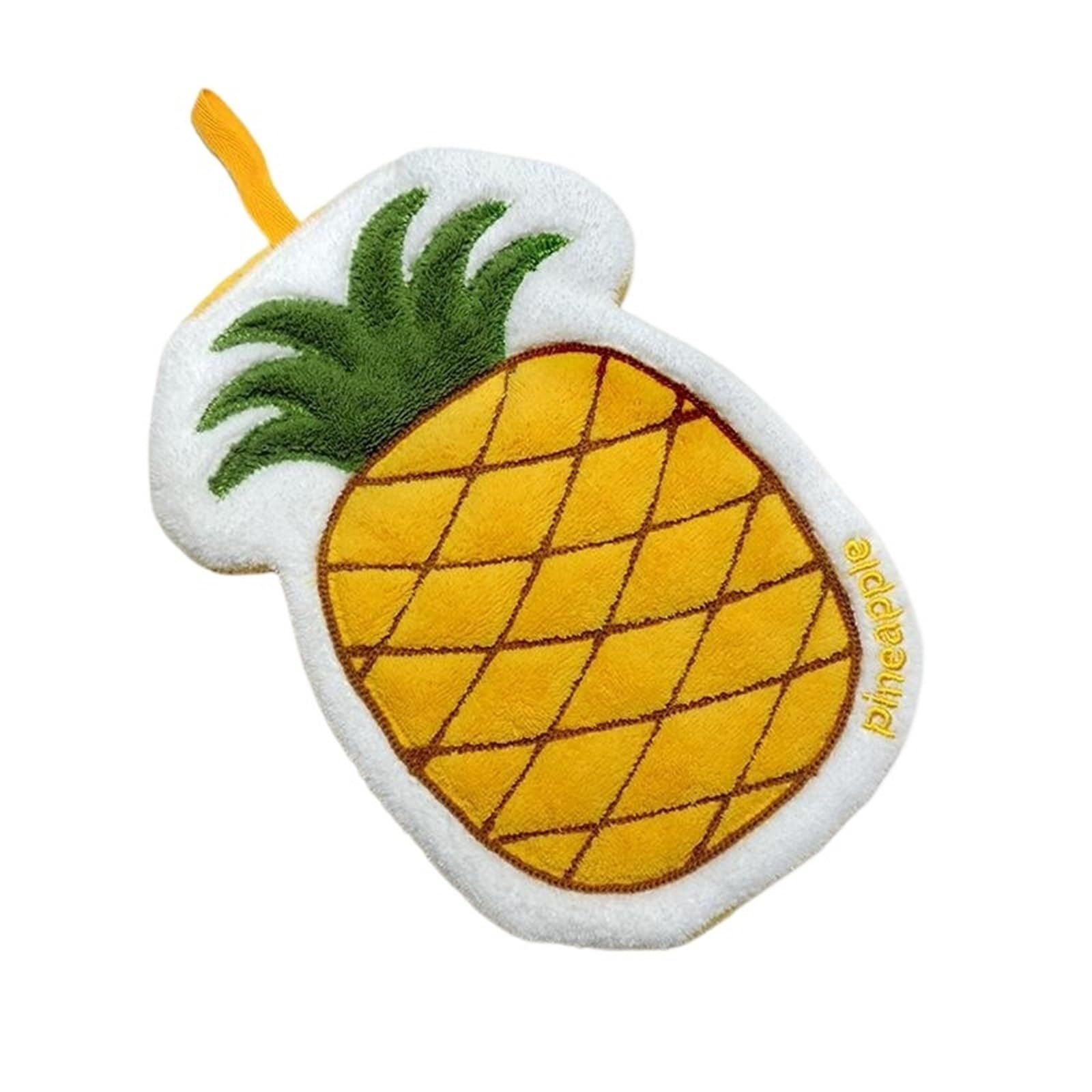 PPdingding 2/5pcs Cartoon Fruit Hand Towel - Absorbent Coral Fleece Bathroom Kerchief for Adults and people(2pc Color5)