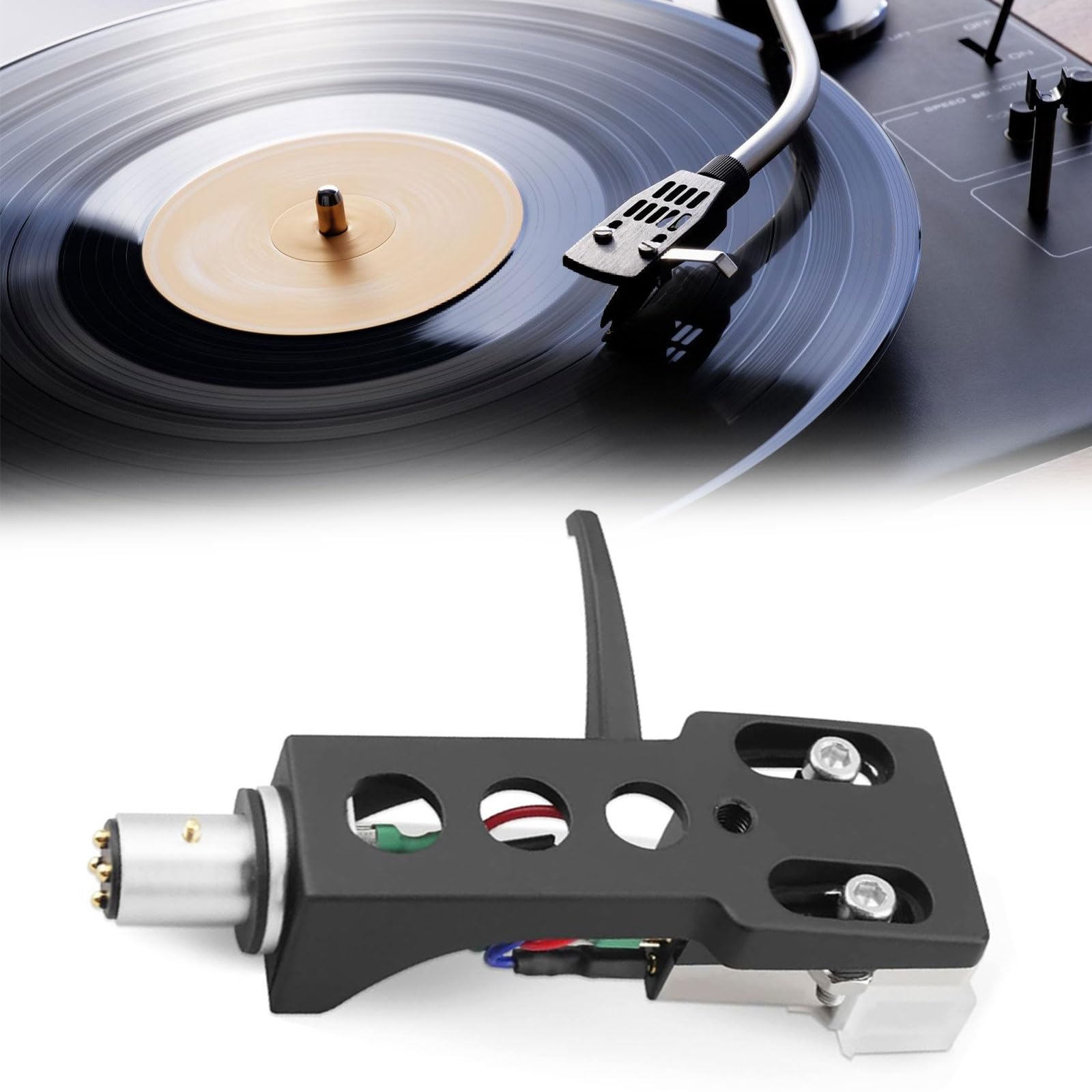 Reemplazo de carcasa de cabeza Phonos mejorada por diseño de cubierta protectora de aguja de instalación rápida para tocadiscos serie SL cartucho SL