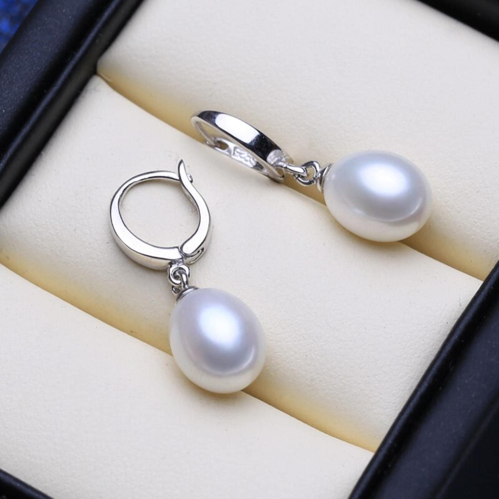 Conjuntos De Joyería De Plata De Ley 925, Pendientes Colgantes De Perlas Naturales, Collares Con Colgante Personalizado Para Mujer, Gargantilla, Collar