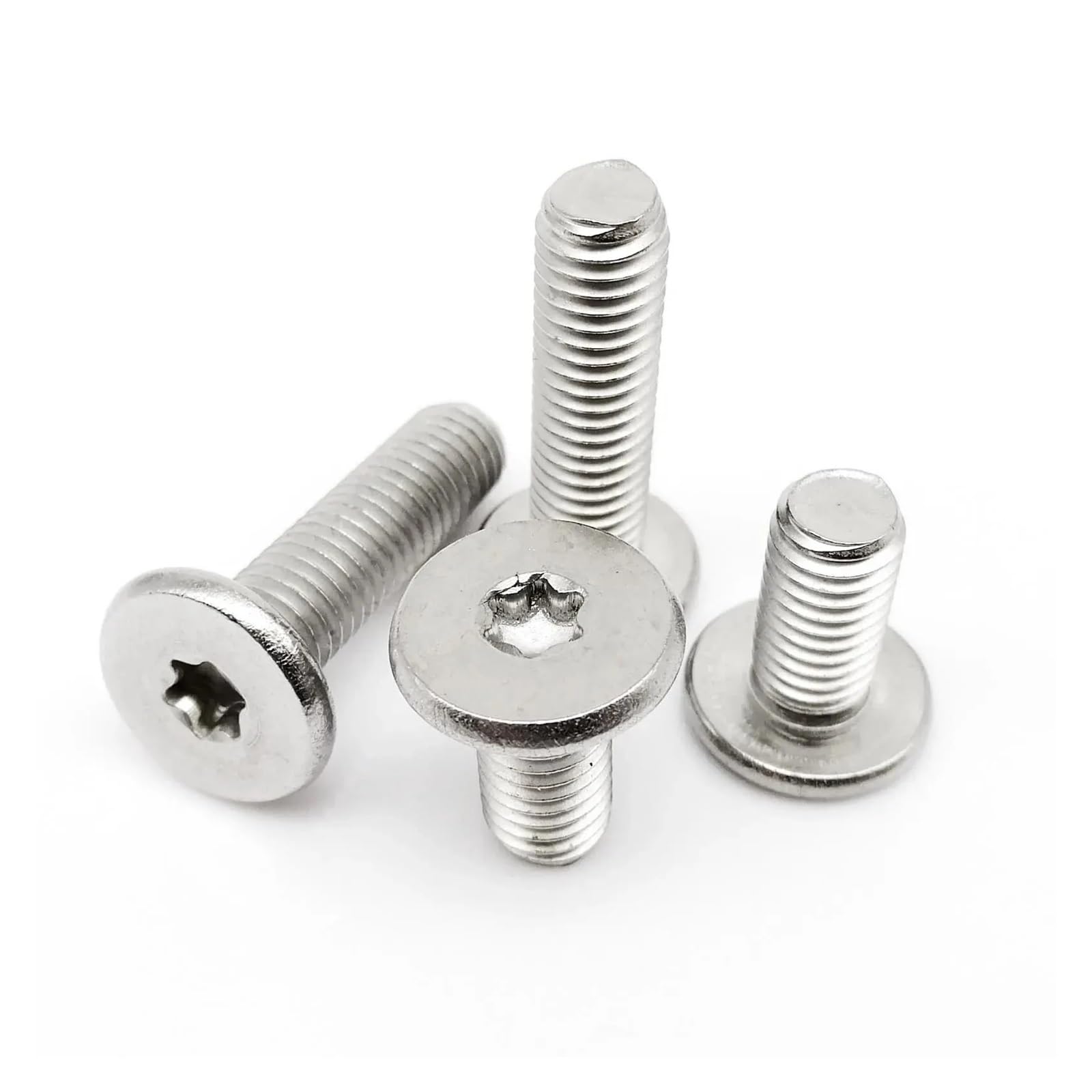 JINFEUGE Ultra Thin Head Screw,Six-Lobe Flat Wafer Head Bolt Sus 304/10Pcs M8*12Mm