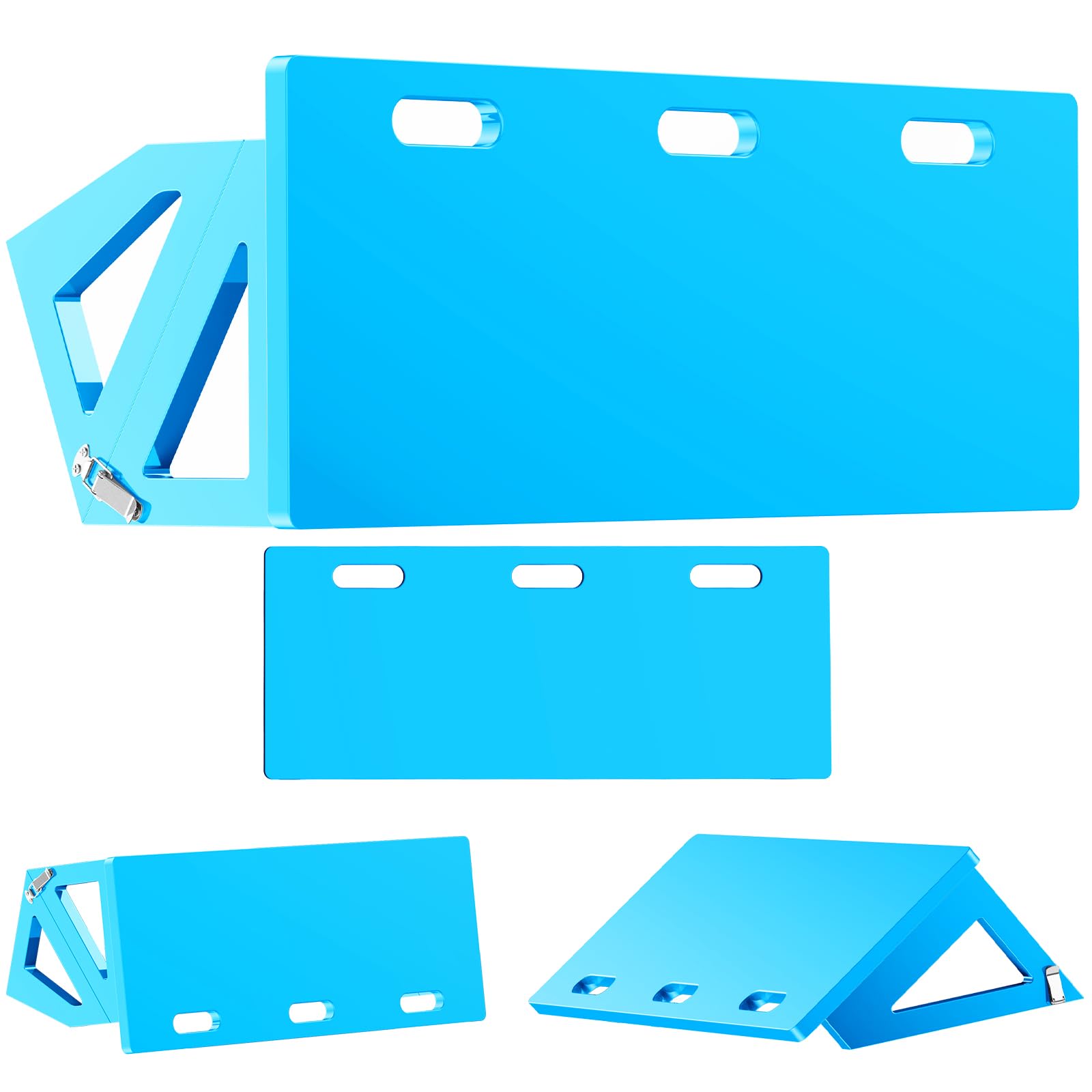 𝙉𝙀𝙒 3-in-1 Soccer Rebounder Board, 3-Angles Bounce Back Rebound Wall, 32 x 12 Inch Foldable Soccer Goal Training Equipment, Soccer Shooting Practice Trainer Gift for Athletes & Goalkeeper