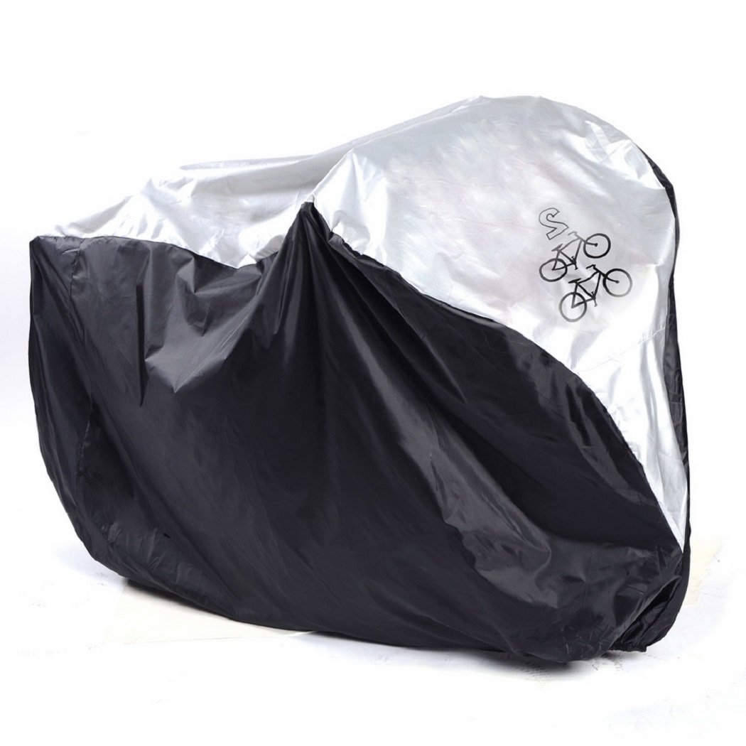 Cosway Universal Waterproof Nylon Bicycle Cover Rain Dust Protector Outdoor for 2 Bikes