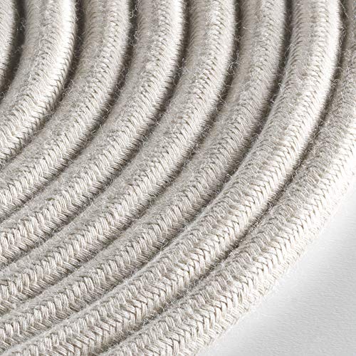 Klartext LUMIè RE Textilkabel, rund, 3 x 0,75 mm, Baumwolle, Taupe, 3 m Ultimative Sicherheit