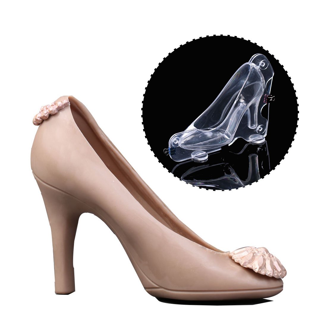 KALAIEN High Heel Shoes Chocolate Candy Mould Bundle 3D Molding Fondant Cake Moulds Big Size - Image 2