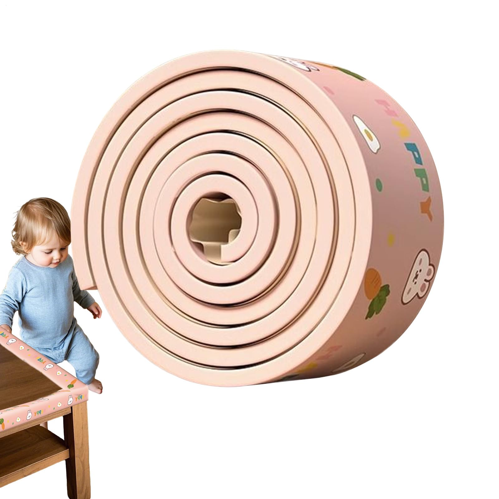 Protezione Angoli e Bordi per Bambini Protezione Bordi A Cartoni Animati | Strisce Imbottite Sicurezza Bambini Paracolpi Per Angoli Mobili Letti Camini Pareti E Banconi