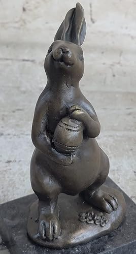 Miniatura 7 de EUROPEAN BRONZE Hecho a mano Milo Bunny W. Cesta de caramelo bronce decoración arte escultura figura arte decorativo obra de arte regalo venta