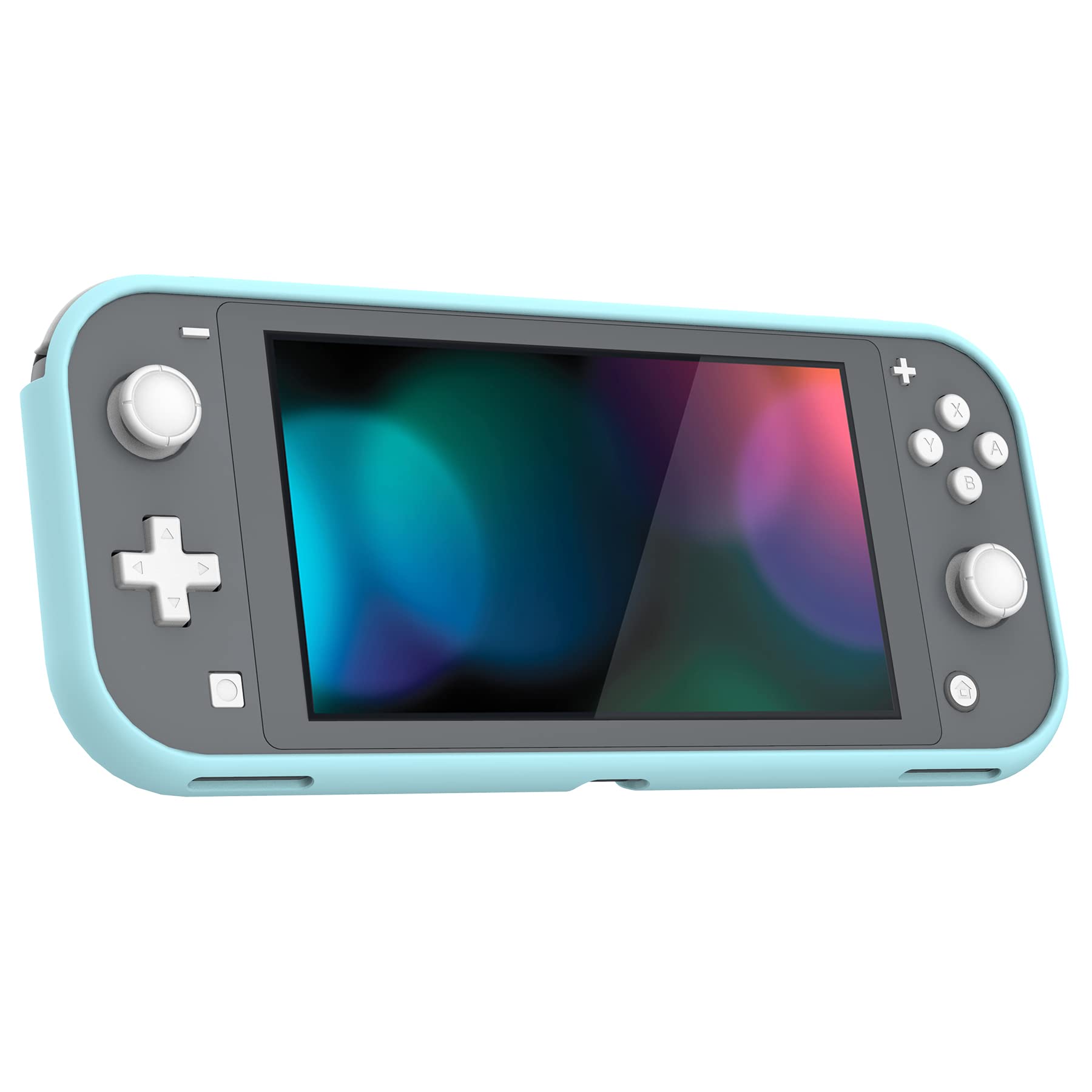 playvital Cover Custodia per Nintendo Switch Lite,Copertura Morbida TPU Protezione Accessorio per Nintendo Switch Lite Console-Arcobaleno su Nuvola