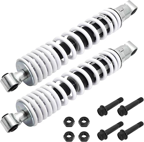 M MATI Amortiguador delantero con tuerca autobloqueante para Yamaha Banshee 350 YFZ350 1987-2006, MPN # 3GG-23350-20-36 3GG-23350-20-P0