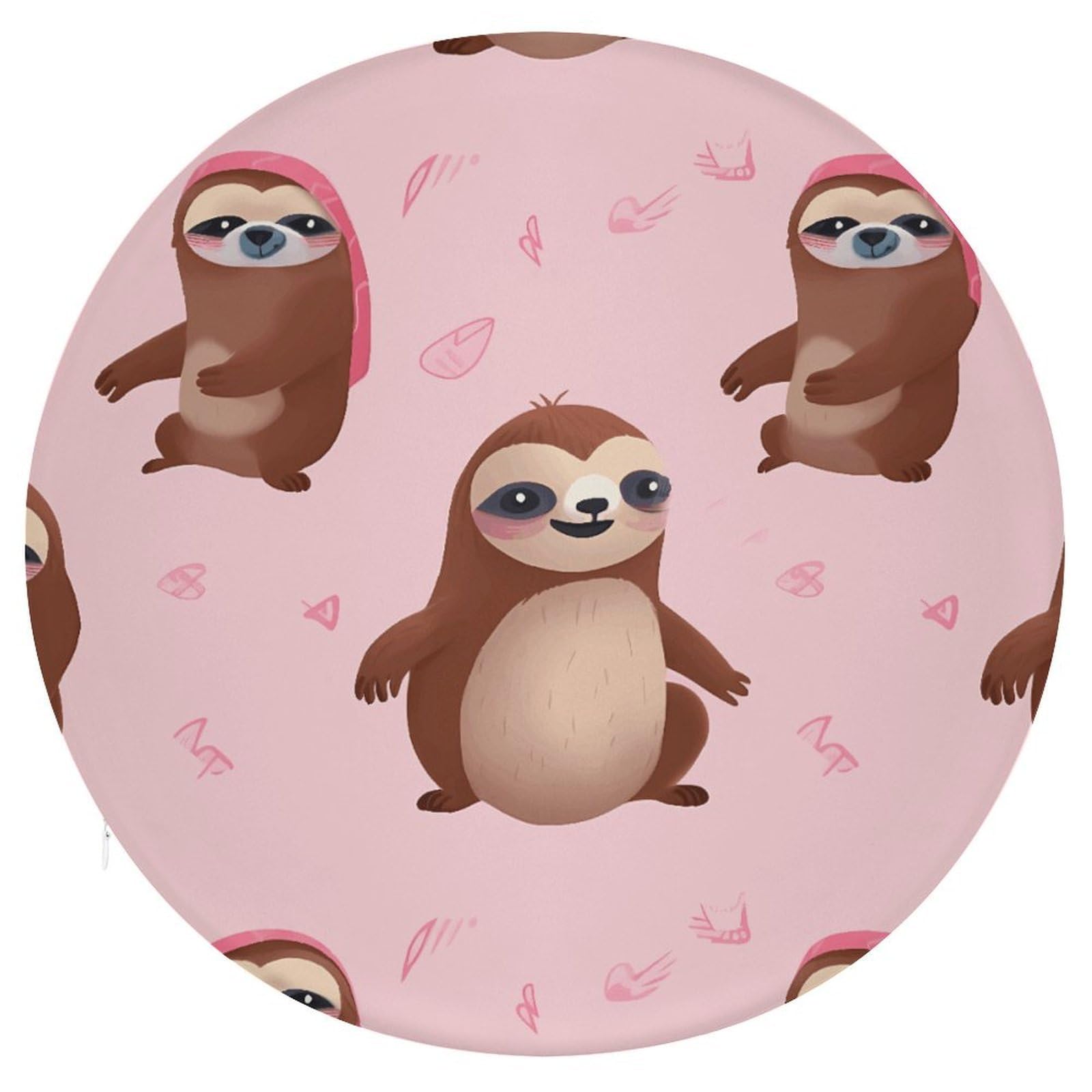 Adfgyerh Style Sloth-Pink Cushion Memory Foam Pillow Core，Seat Cushion Detachable Design，Chair Cushions Suitable For All Seasons, And Can Be Used In Offices, Dining Rooms, Homes, And Other Settings.