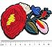 Dandan DIY 20pcs Assorted Flowers Sew On/Iron On Patch Applique Kid Clothes Dress Plant Hat Jeans Sewing Flowers Applique Decoration Accessory