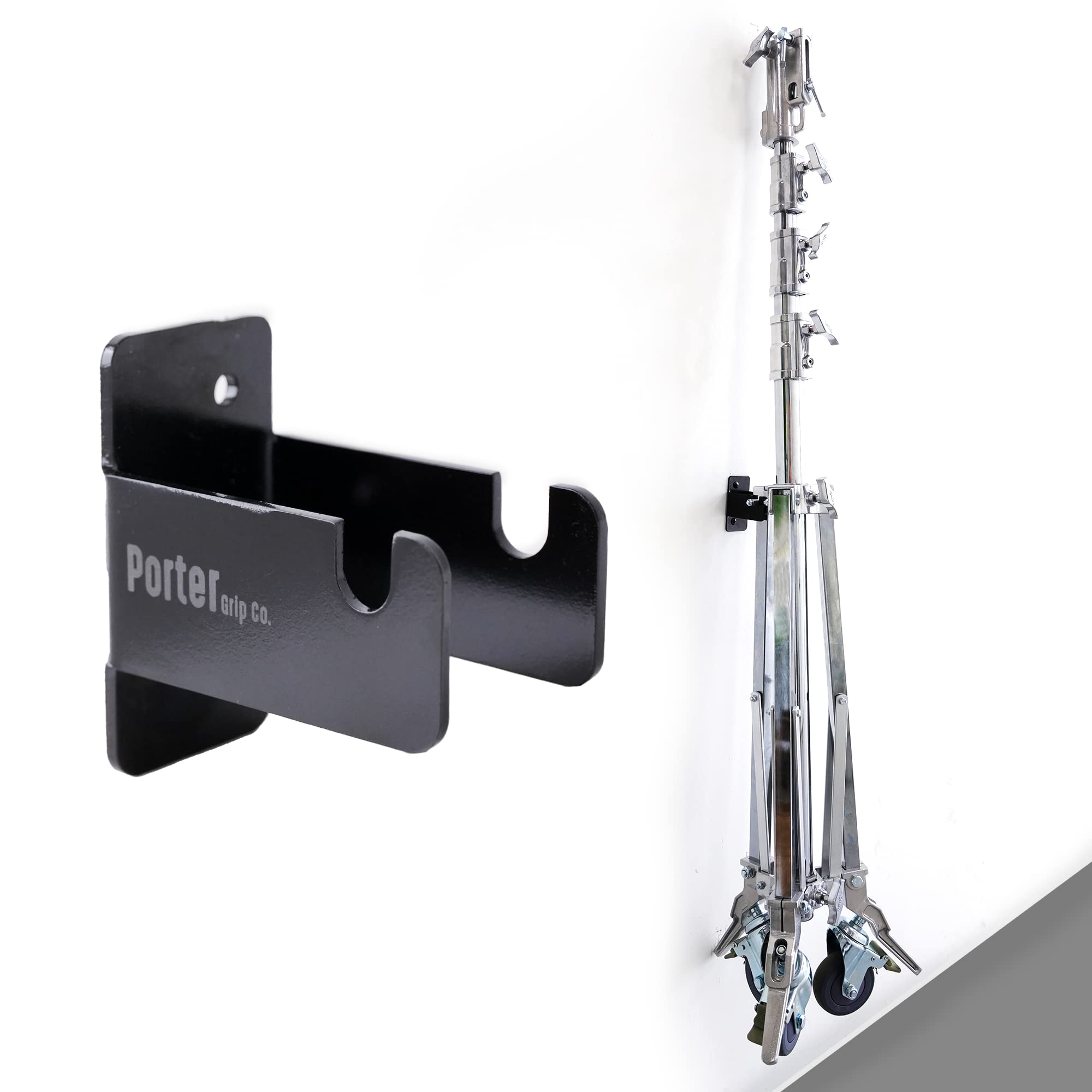 Porter Heavy Duty Light Stand Bracket - Combo Stand Rack - Wall 