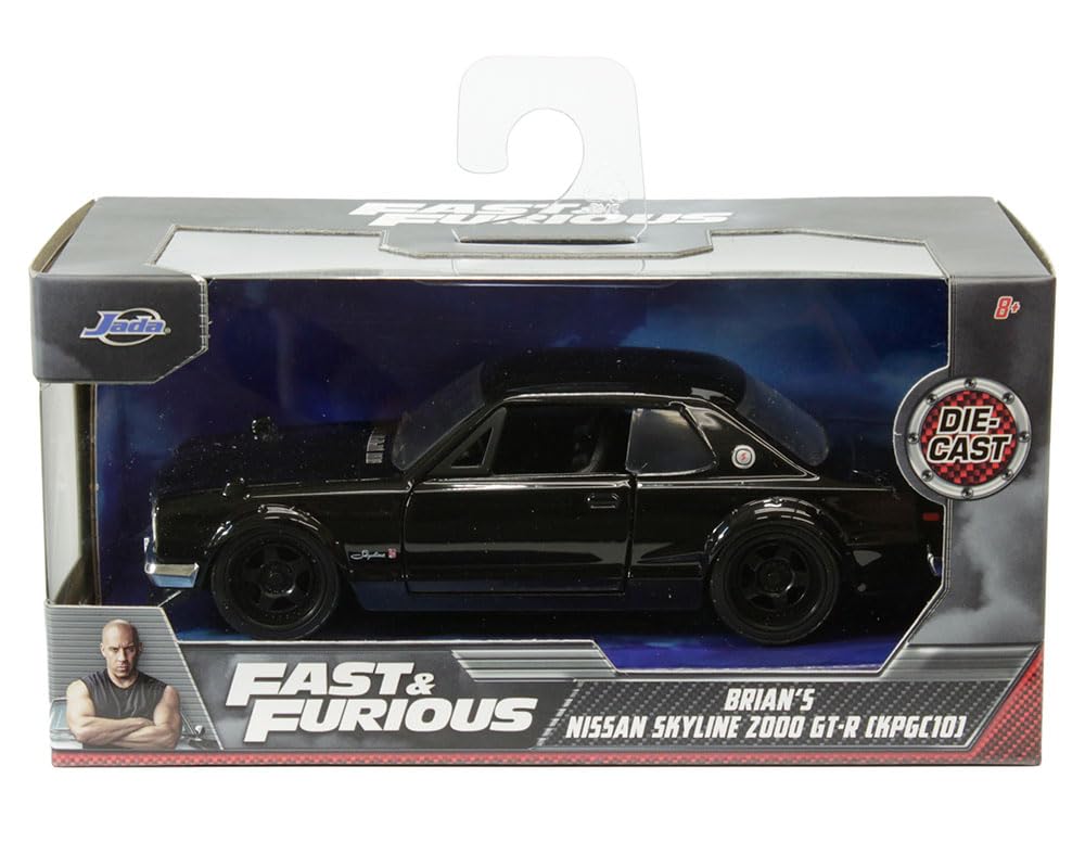 Jada Brian's Niss-an Skyline 2000 GT-R [KPGC10] Black 1:32 Scale Diecast Vehicle