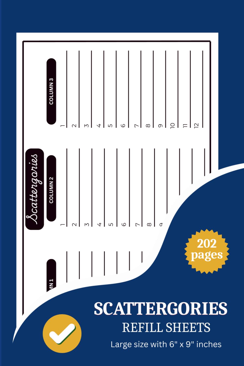 Scattergories Answer Sheets: 200 Score Sheets for Scattergories Answer Sheets for Playing the Classic Scattergories.