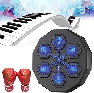 Máquina Boxe Música Eletrônica Equipamento Perfuração Para Treinamento Pugilismo, Máquina Boxe Montada Parede, Máquina Treino Alvo Boxe Inteligente, Jogo Luta Saco Música Portátil Interno,adults