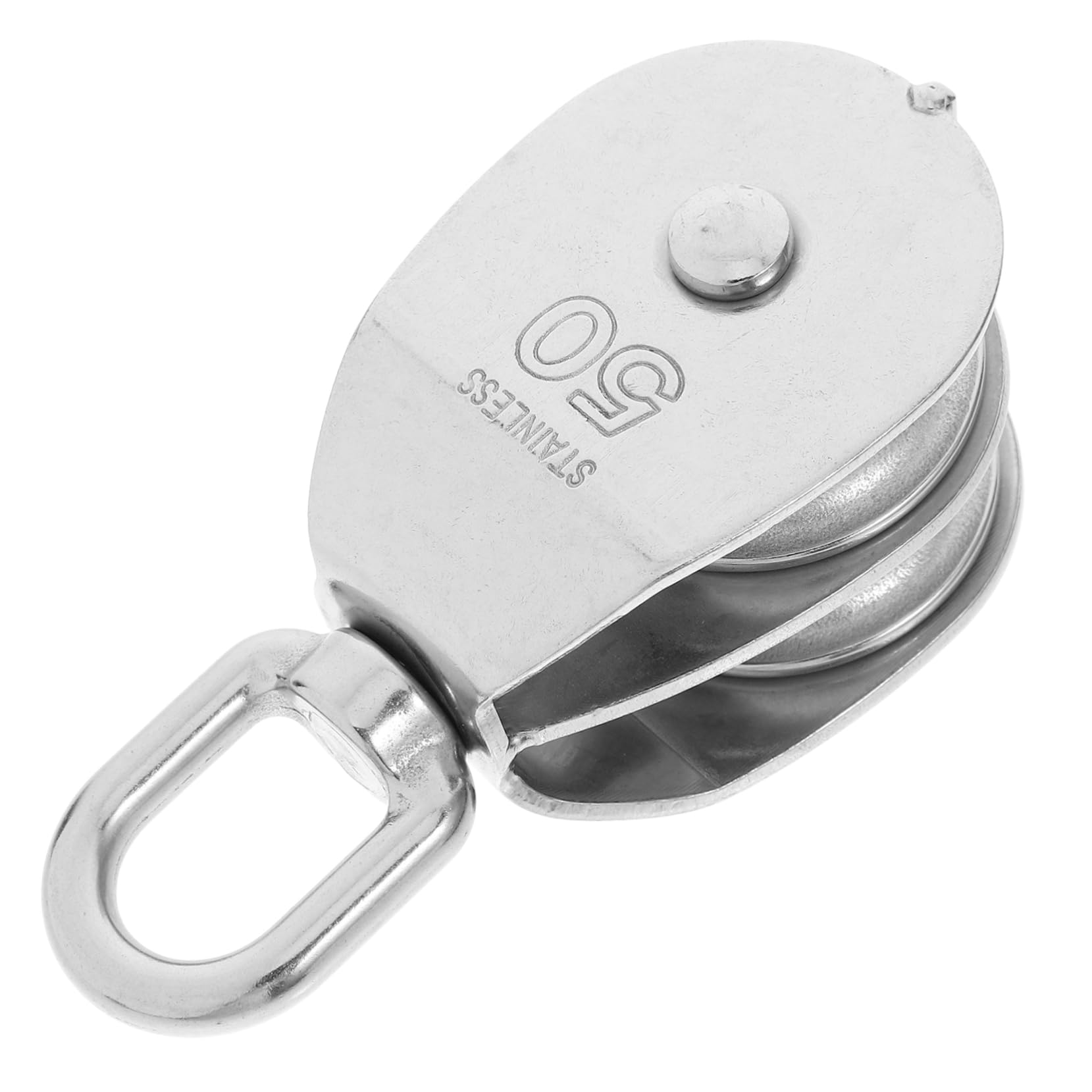 ULTECHNOVO 3 Pz Blocco Carrucola Regolabile Catena Tenditore Paranco Sollevamento Pesi Ruota Flessibile Puleggia Da Palestra Aste Portabandiera All'aperto Gancio Acciaio Inossidabile Silver